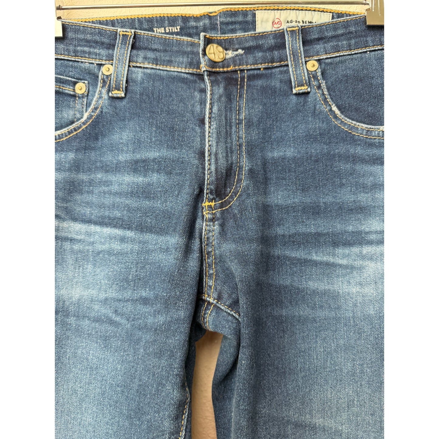 AG Women's 30R Blue The Stilt Cigarette Jeans