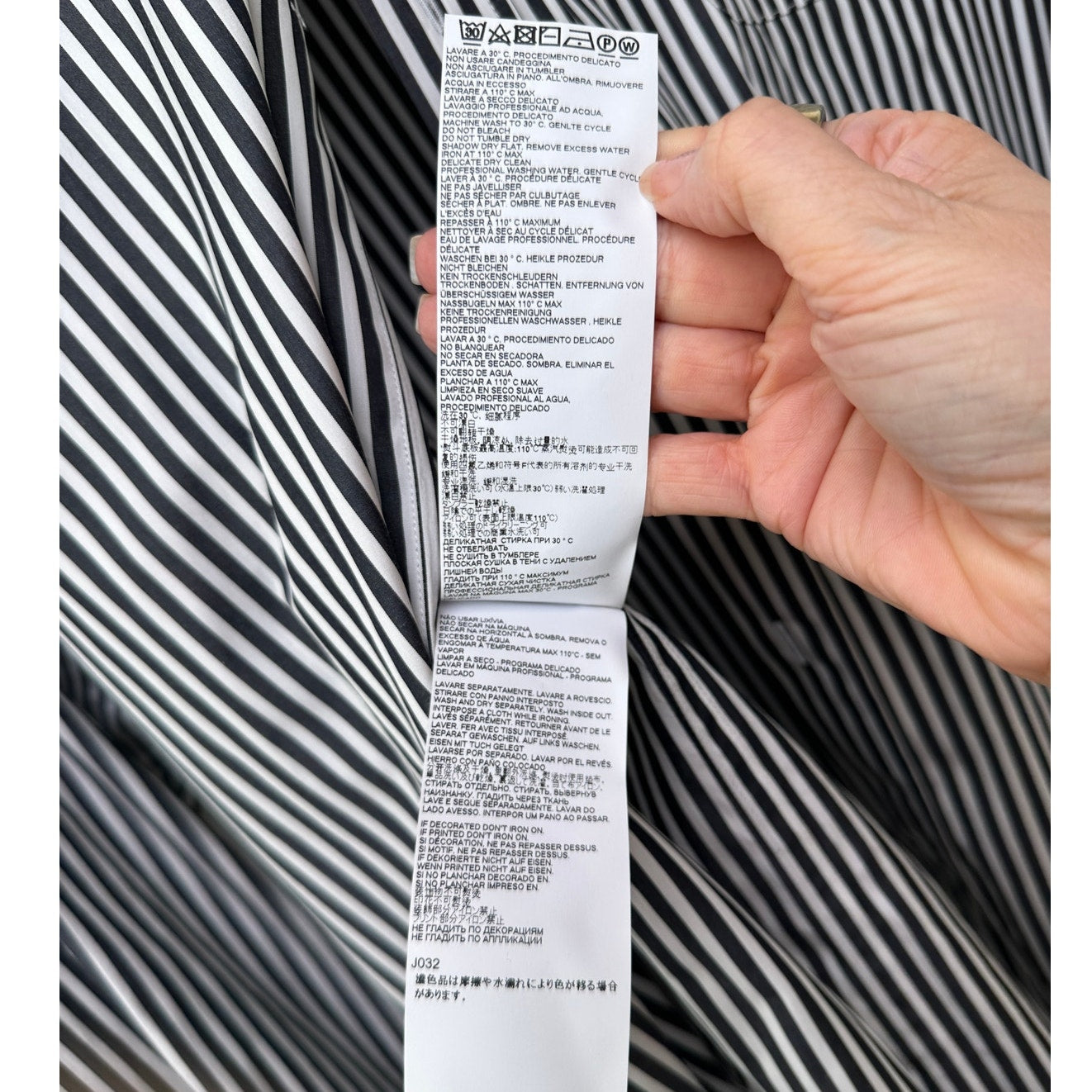 Maison Margiela Line 10 Oversized Striped Shirt Black/White Men’s US S (EU 38)