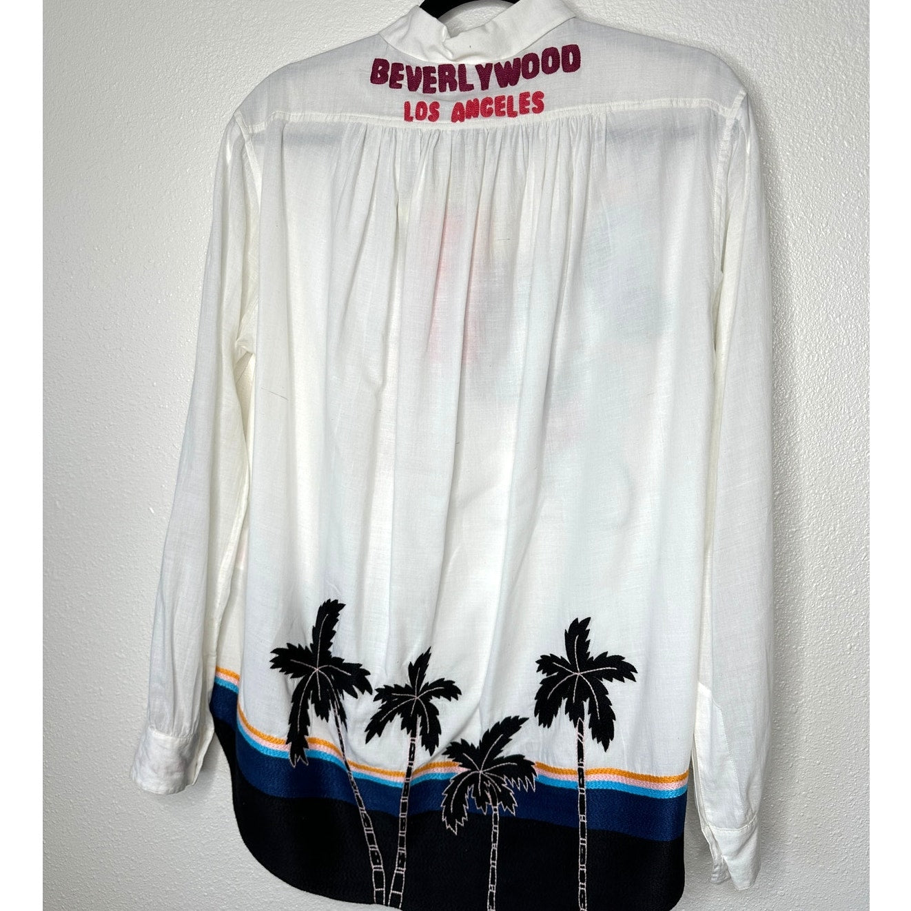 NWT UNIQUE Kilometre Paris Ultra Light Beverlywood Button Lined Shirt  M