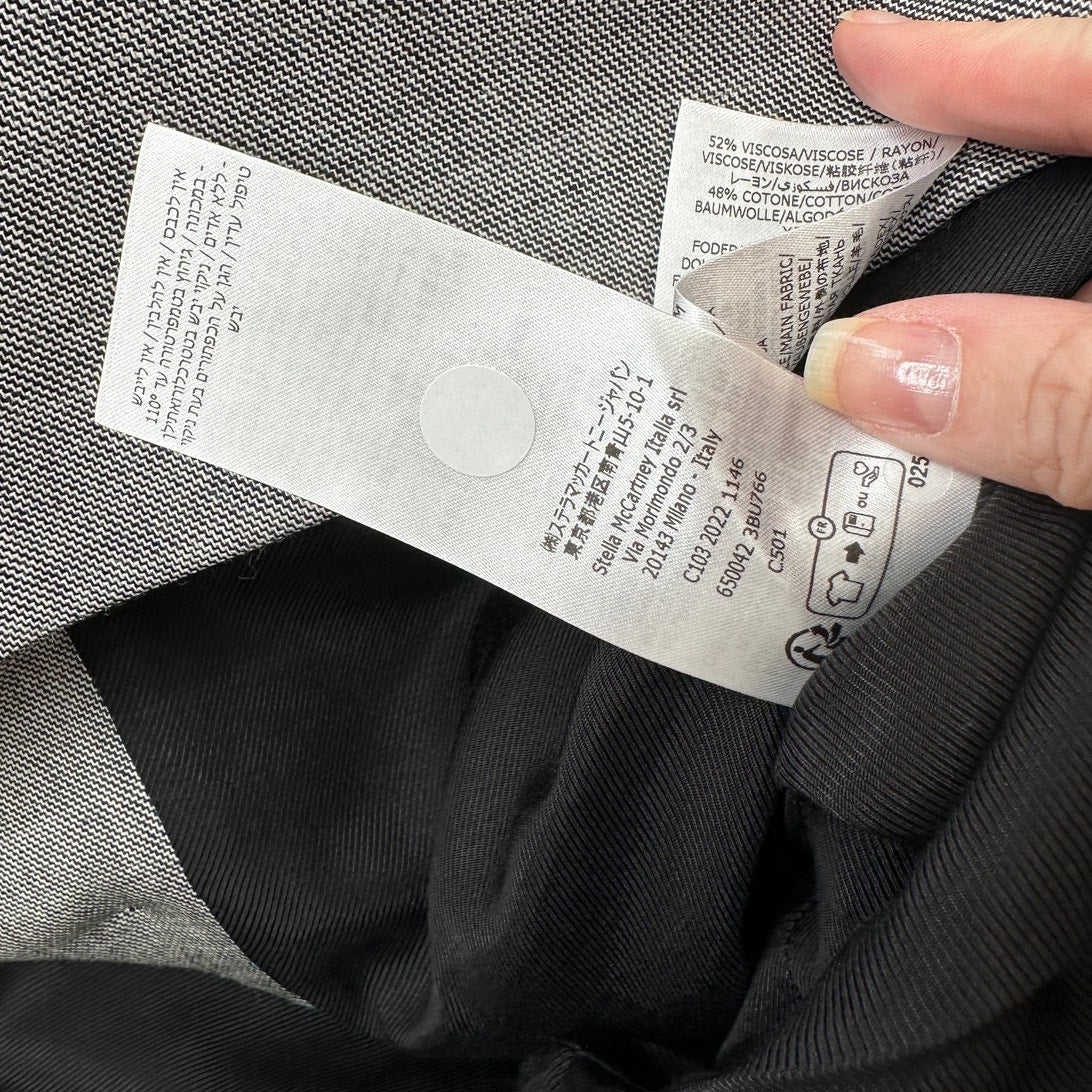 NWT Stella McCartney Black & White Oversized Double Breasted Blazer 48 / 12