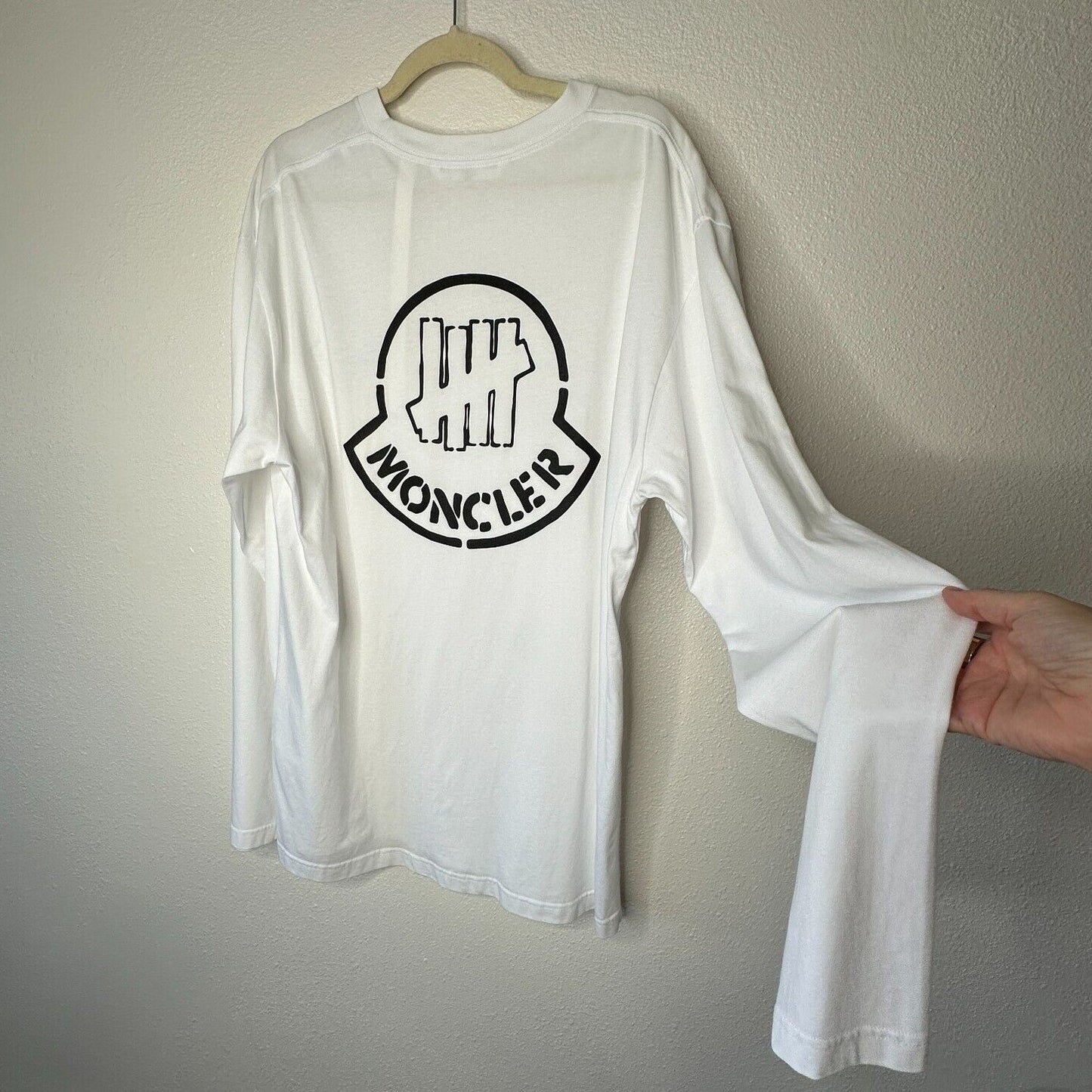 NWOT Moncler Genius 1952 X Undefeated Logo Front & Back Long Sleeve Tee Shirt L
