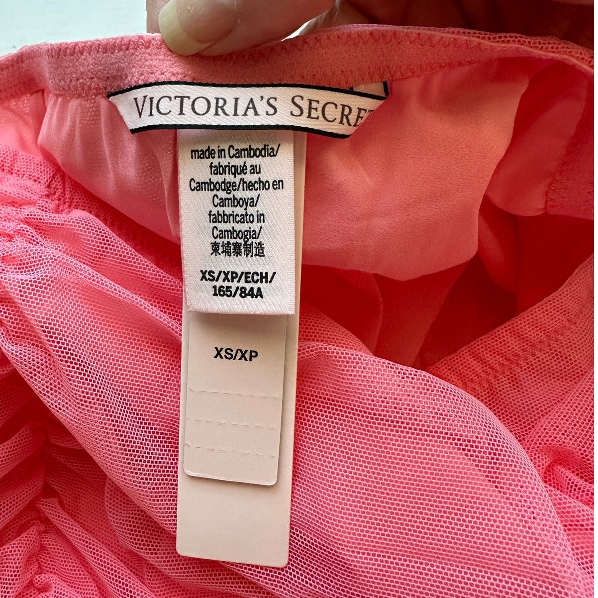 NWT Victorias Secret Pink Mesh Pleated Ruched Ruffle Stretch Mini Skirt 6