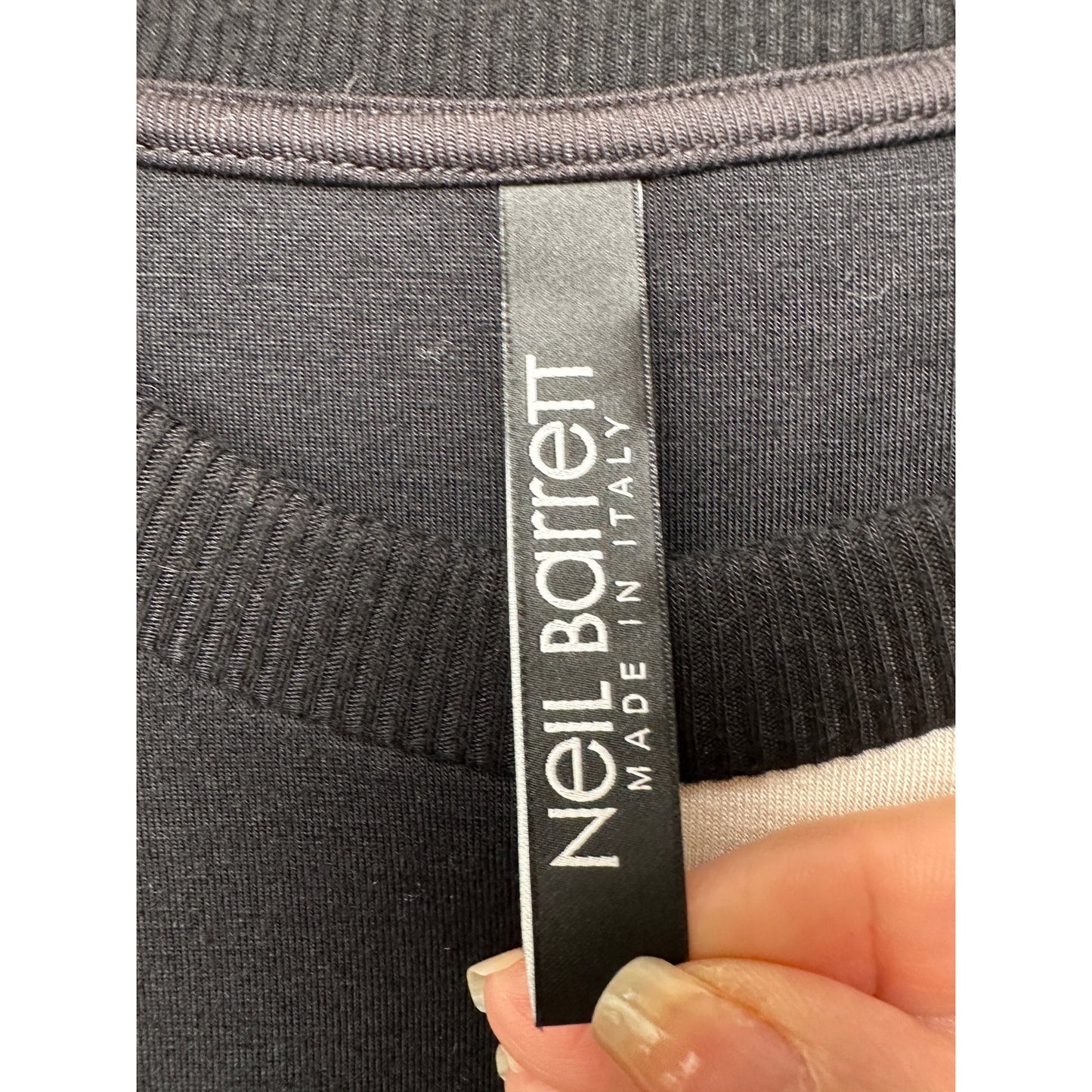 Neil Barrett men’s sweater black/off-white US L lightning bolt