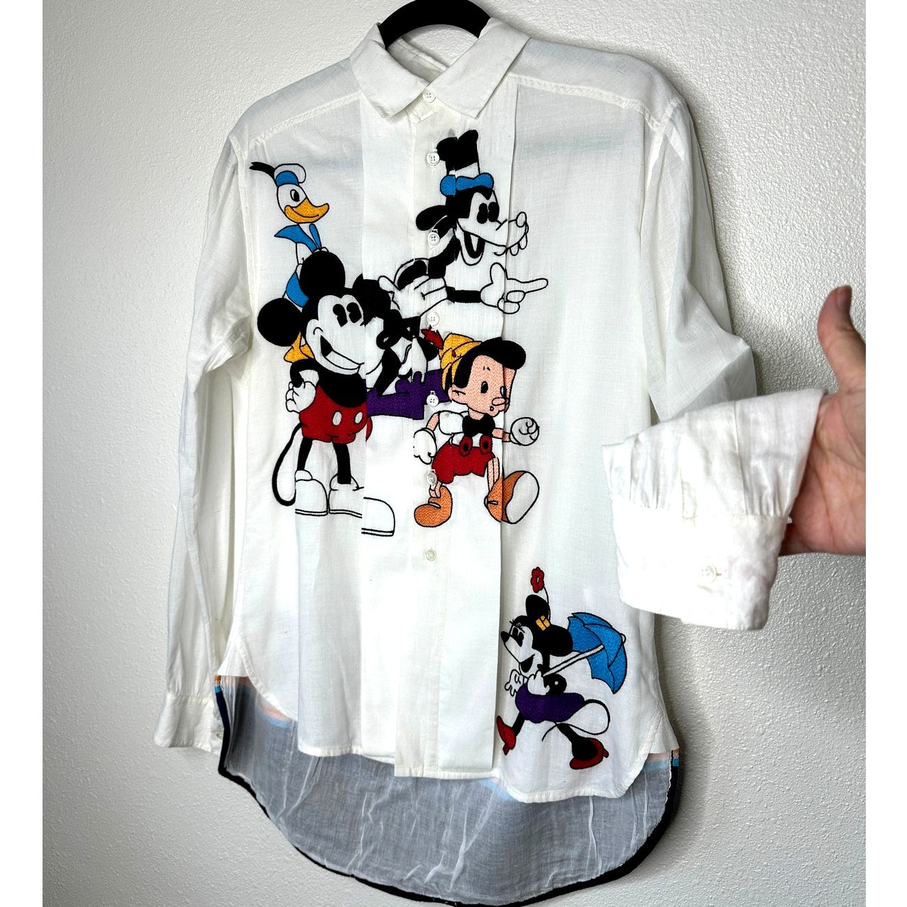 NWT UNIQUE Kilometre Paris Ultra Light Beverlywood Button Lined Shirt  M