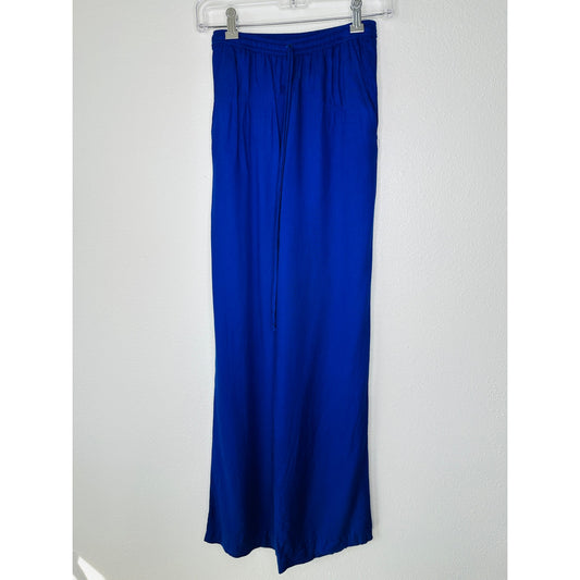 Twelfth Street Royal Blue Palazzo Wide Leg Pants w/ Pockets S