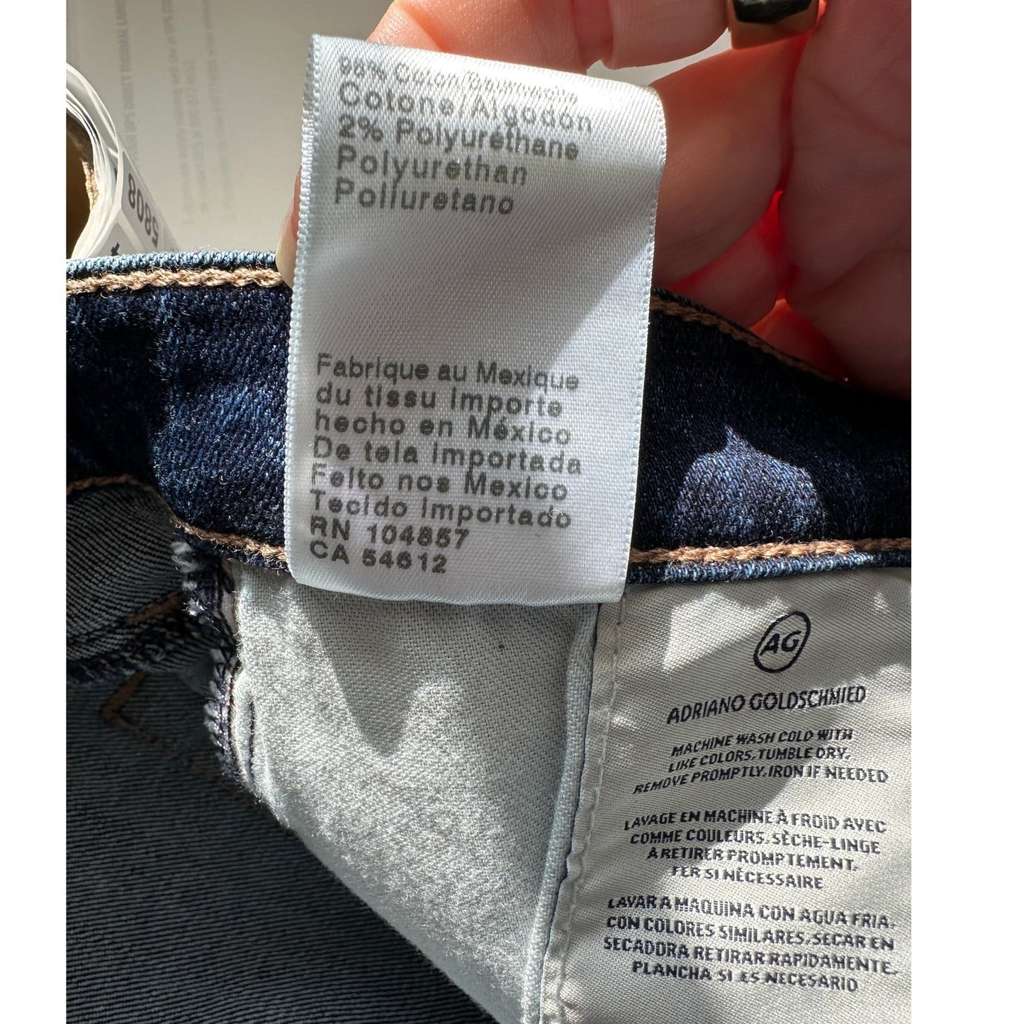 AG Jeans Prima Crop Cigarette Jeans Blue Women’s 31 Ankle Mid Rise