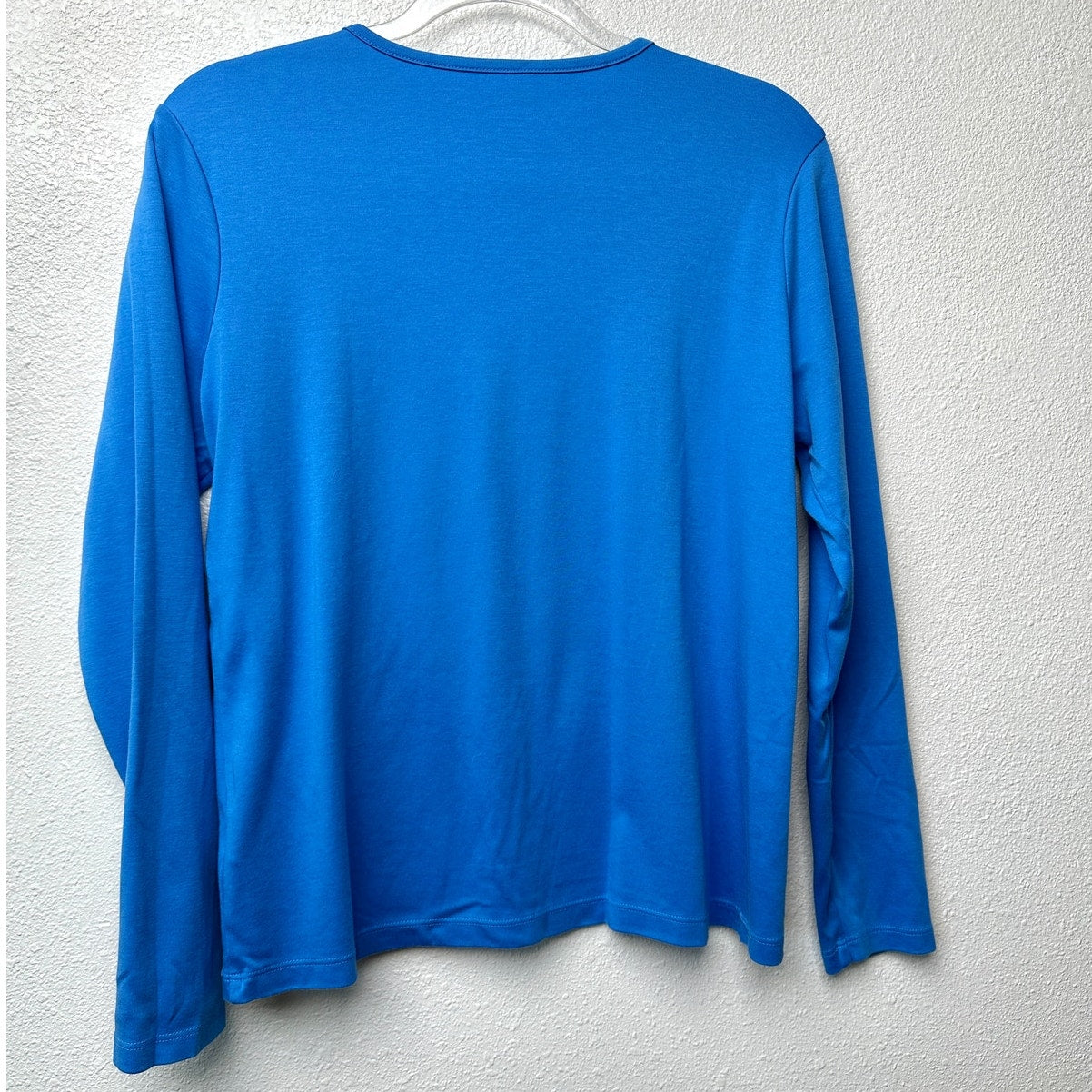 L.L. Bean Blue Long Sleeve T Shirt Women L Crew Neck