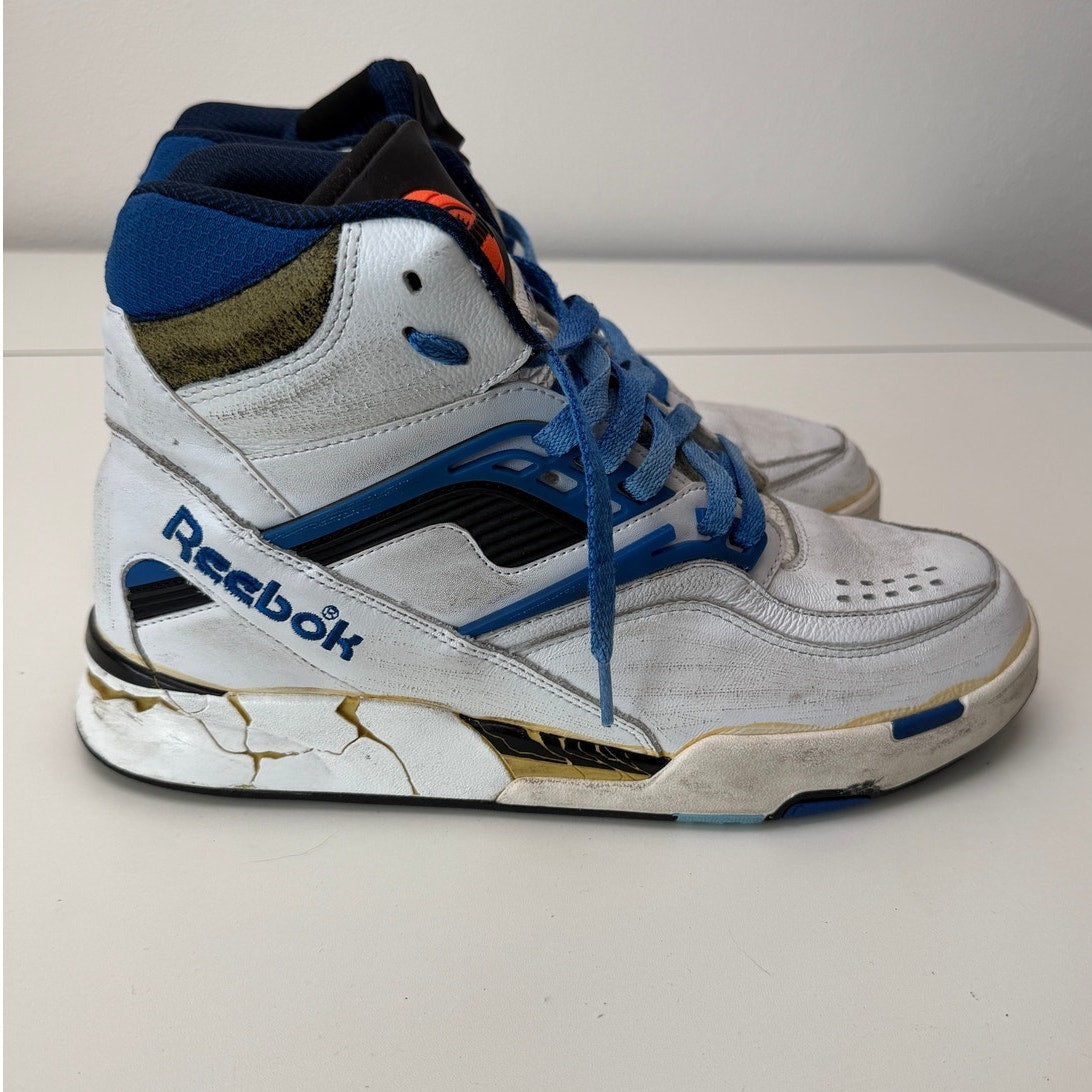 Margiela x Reebok White Blue Pump Sneakers Men's US 10