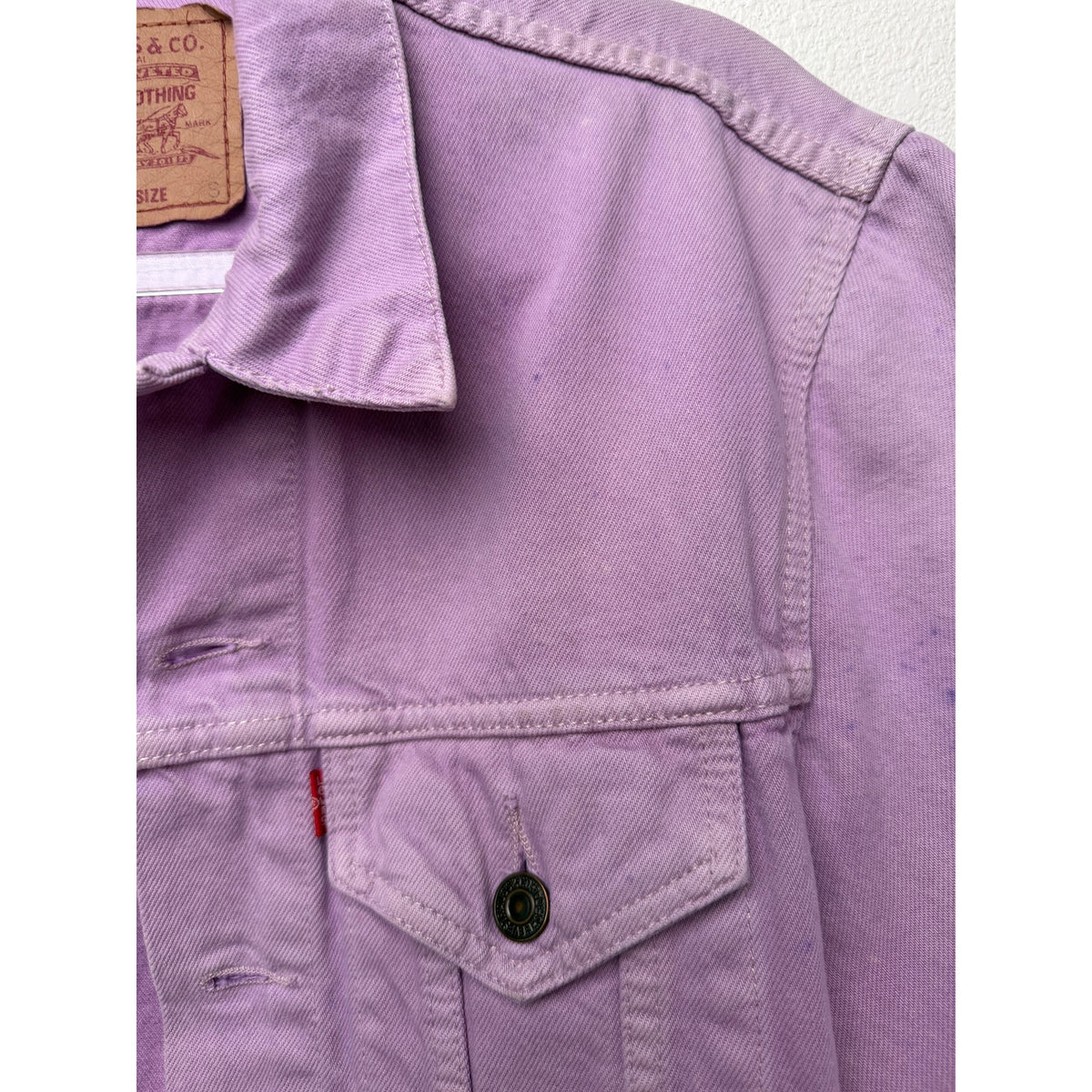 Levi's Lavender Denim Trucker Jacket Women S
