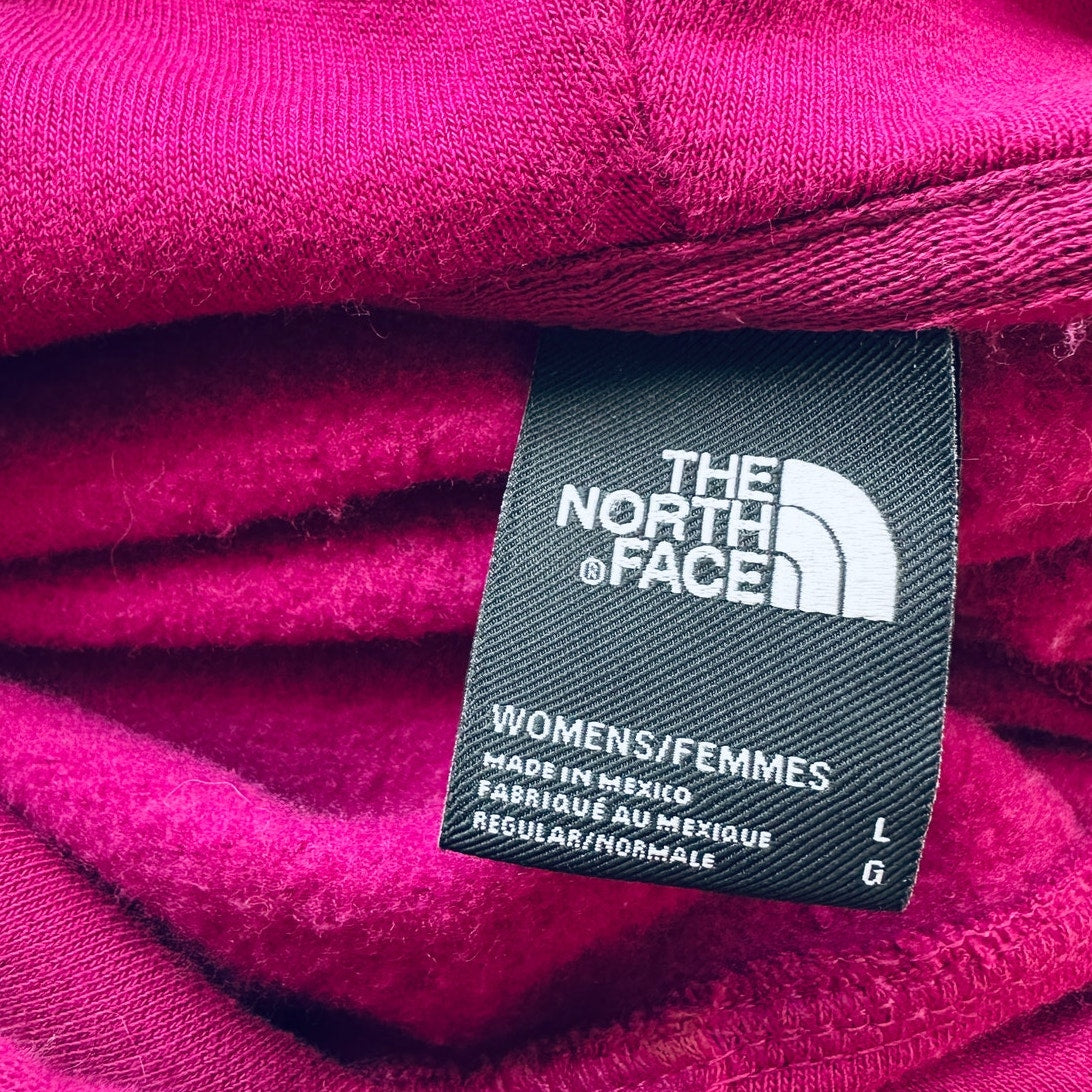 Northface Purple & Pink Logo Hooded Front Pocket Sweatshirt