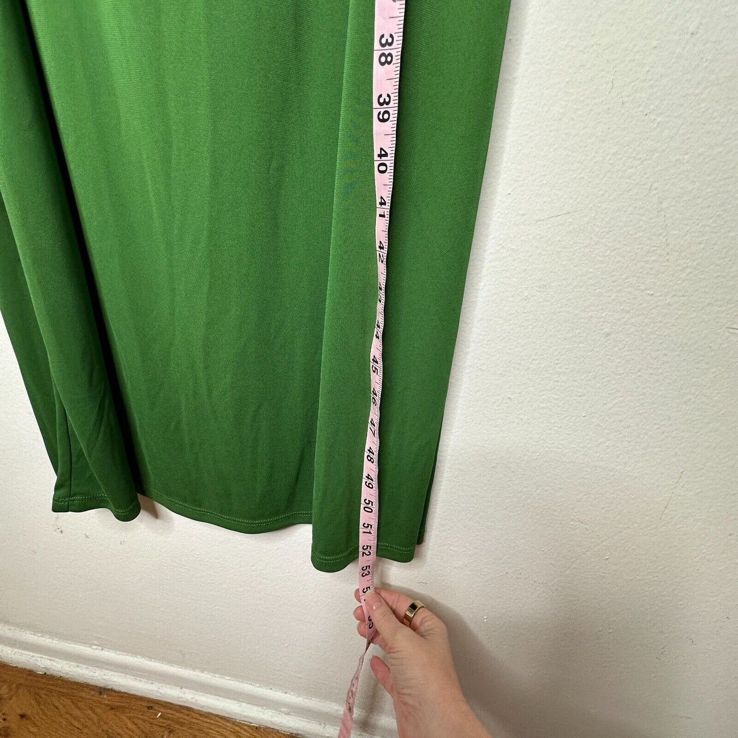 Zara Emerald Green Strapless V-Neck Keyhole Halter Top Tie Back Maxi Dress M