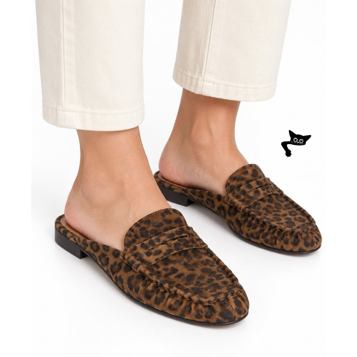 Steve Madden Rafe Brown Leopard Mules Women's US 8