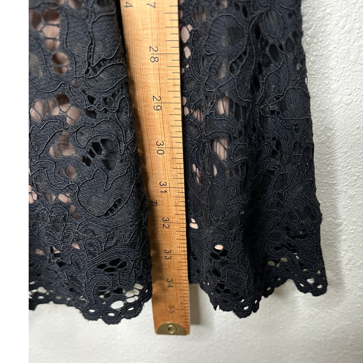 Jonathan Simkhai Black Eyelet Nude Lining Puff Short Sleeve Mini Dress 4