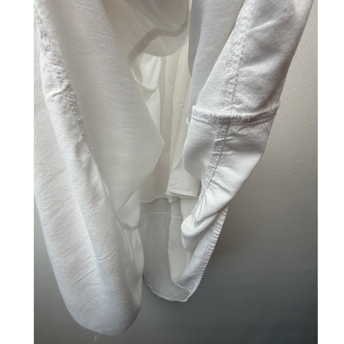 HAEOF White Smocked Convertible Midi Dress Maxi Skirt Women's US S