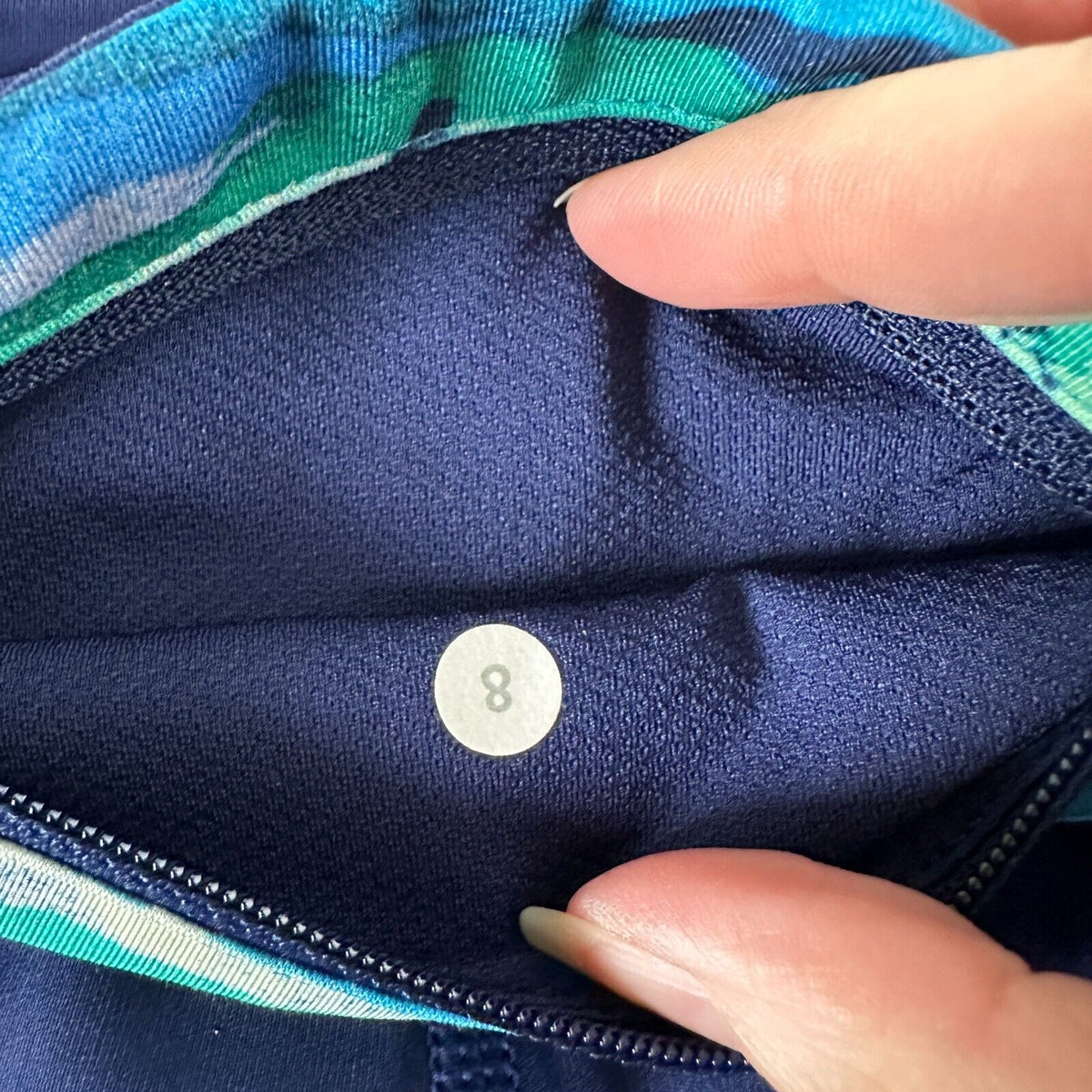 Lululemon Pace Rival Luxtreme Hero Blue Seven Wonders Multi Crop Legging 8
