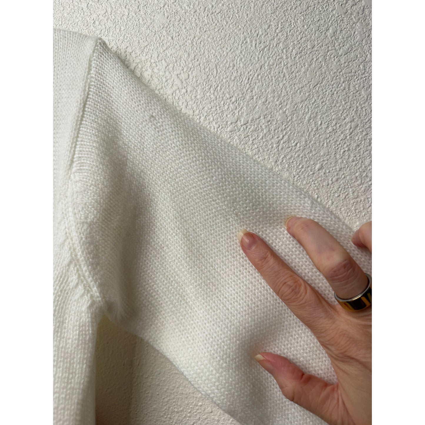 White Rainbow Cropped Sweater Women's M