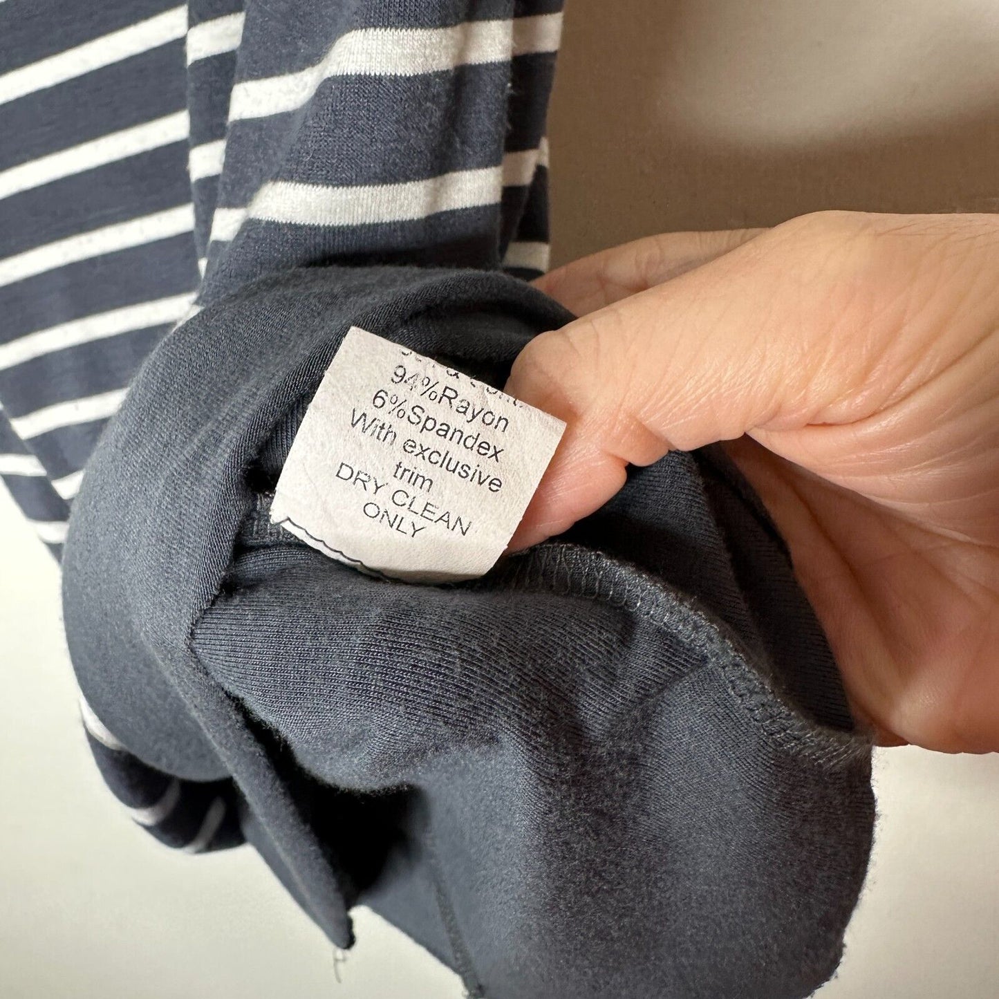 Bailey 44 Gray & White Stripe Bianca Knit Jersey High Waist Below Knee Skirt XS