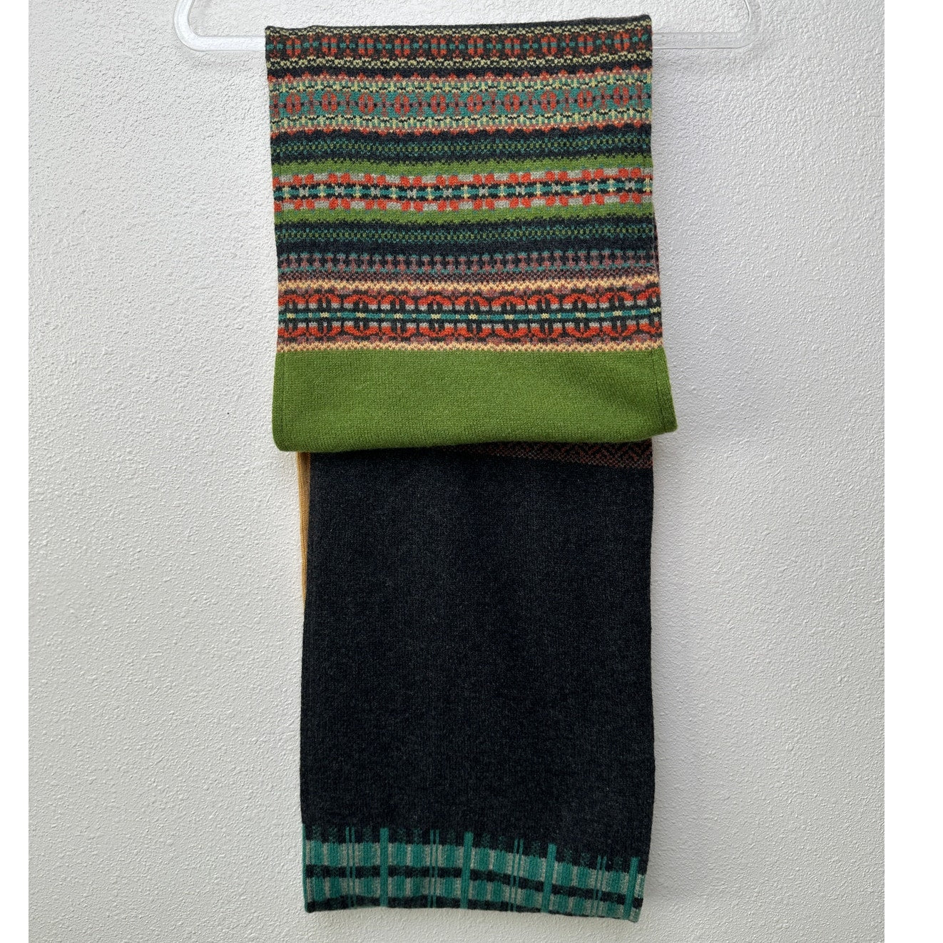 Eribé Wool Infinity Scarf Made in Scotland Multicolor