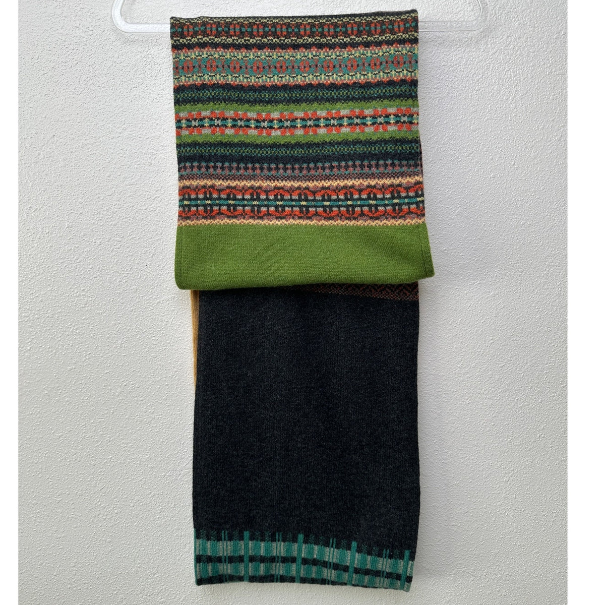 Eribé Wool Infinity Scarf Made in Scotland Multicolor