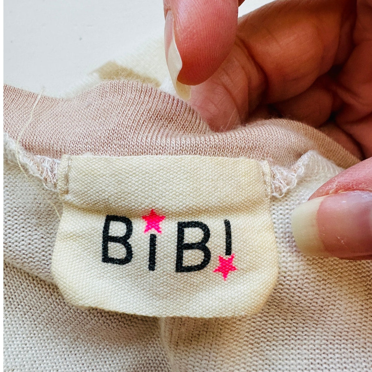 Bibi Cream & Tan Giraffe Print Wide Neck Long Sleeve Sweater S Y2k