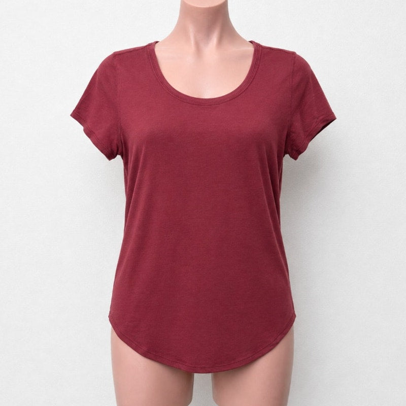 Lululemon Rusty Red Round Neck Short Sleeve Tee 4