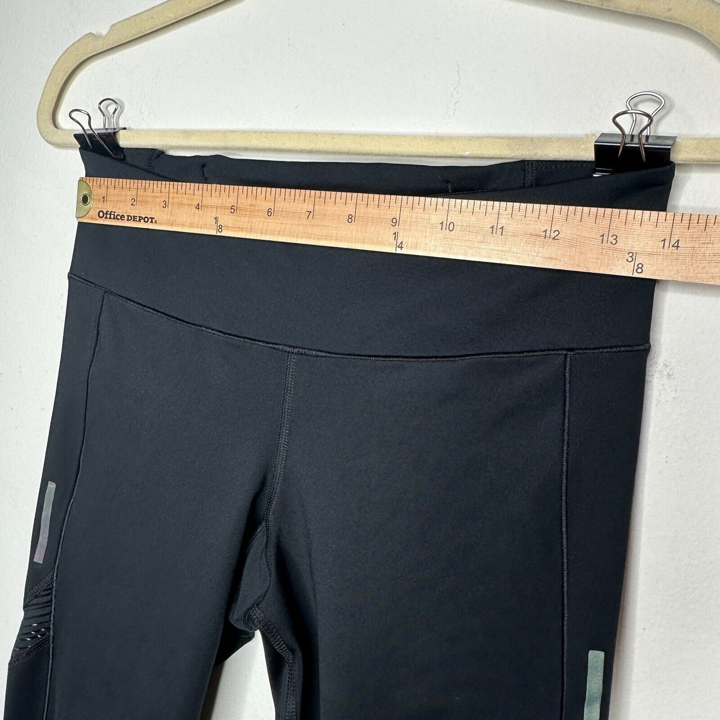 Adidas Mid-Rise Black Running Climacool Aeroready Stretch Pocket Crop Legging SM