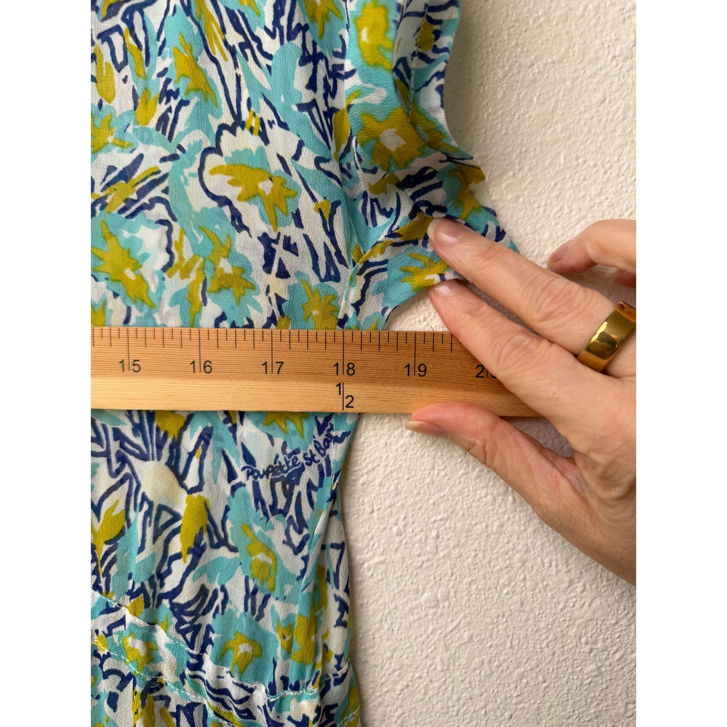 NWT Poupette St Barth Blue Floral Maxi Dress XS