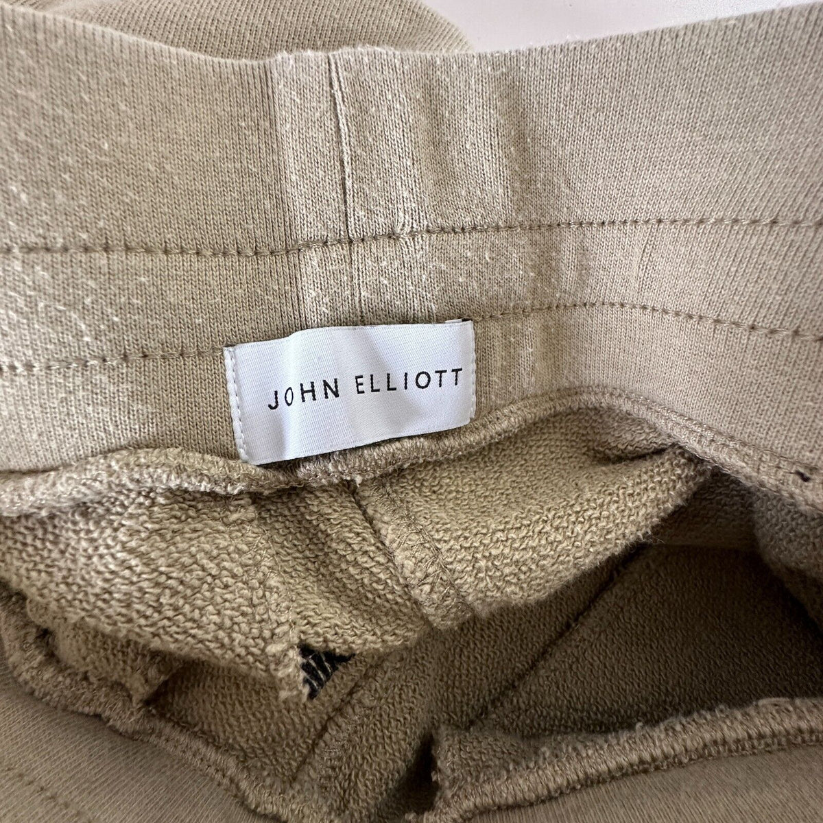 John Elliott Lieutenant Khaki Escobar Drawstring Banded Jogger Zip Pockets 2