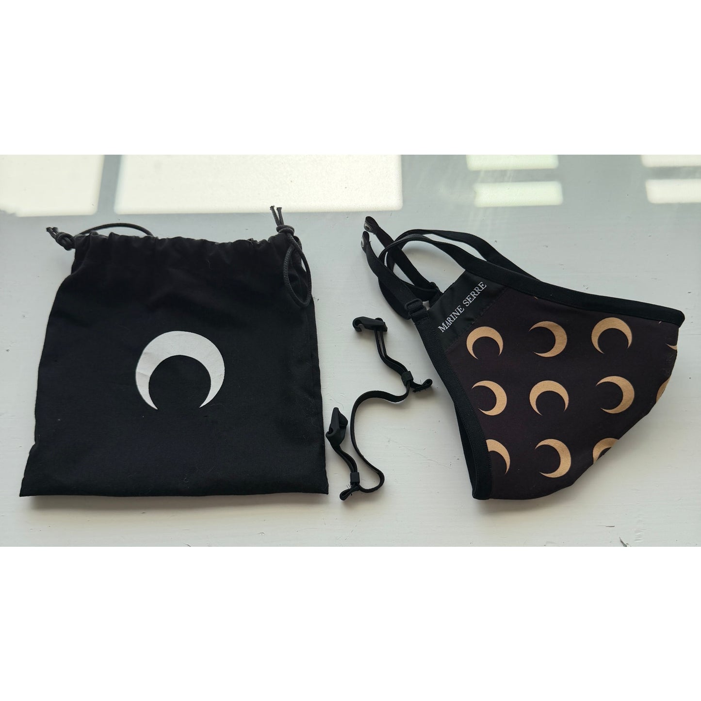 NWOT Marine Serre All Over Moon Daily Mask M L Black