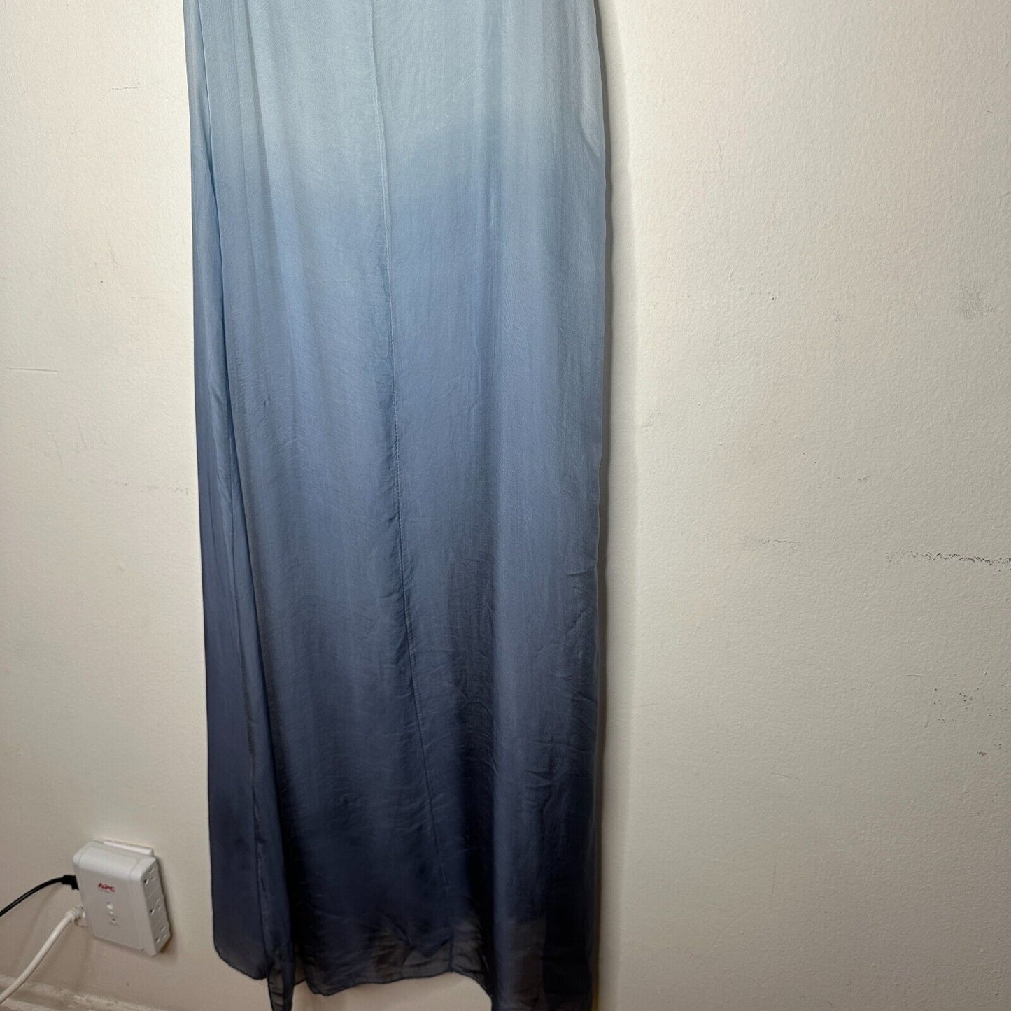 Kate by Laltramoda Light Blue Ombre Tank Sleeveless Lined Midi Maxi Dress S / M
