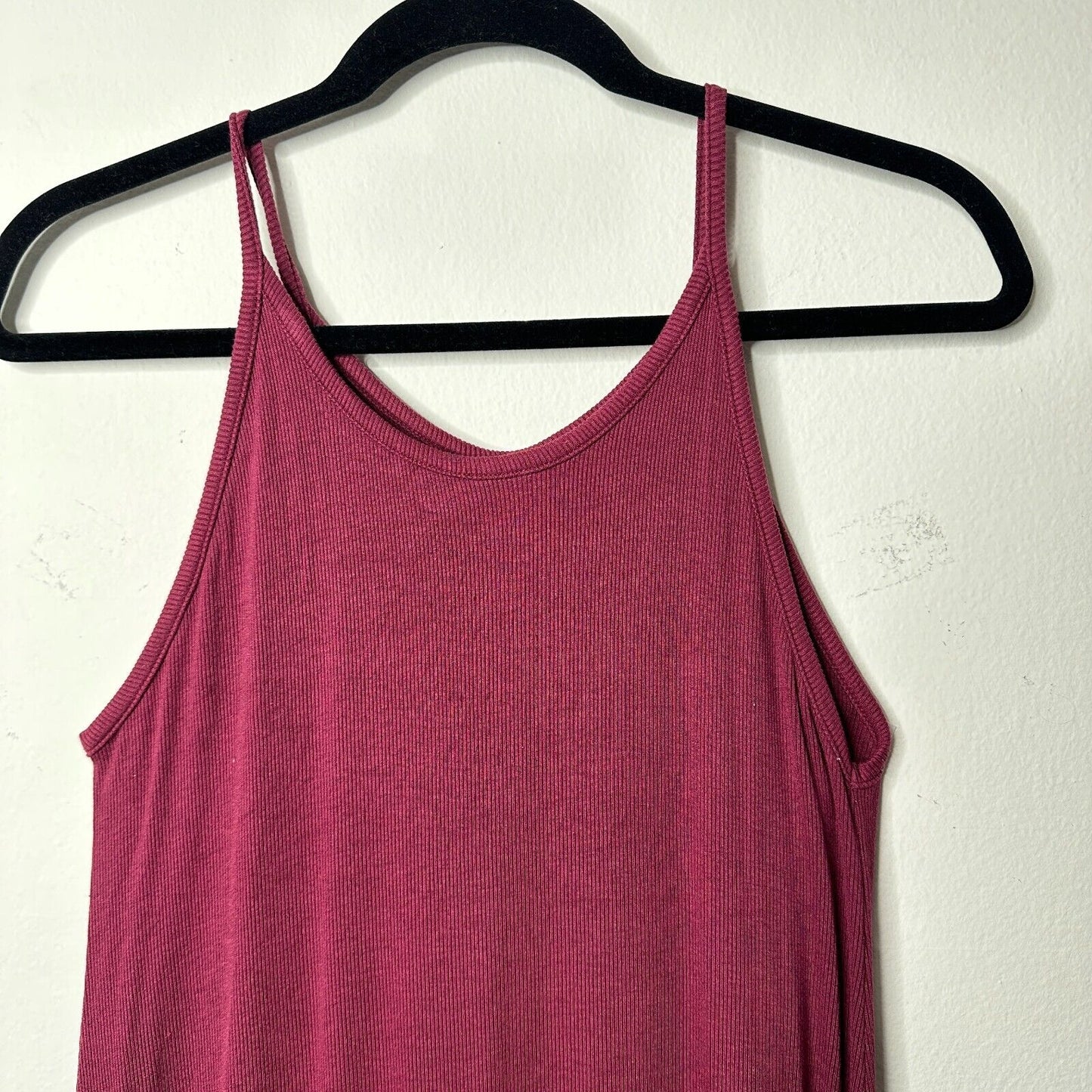 Old Navy Soft Burgundy Swing Spaghetti Strap Summer Tank Dress Above Knee S