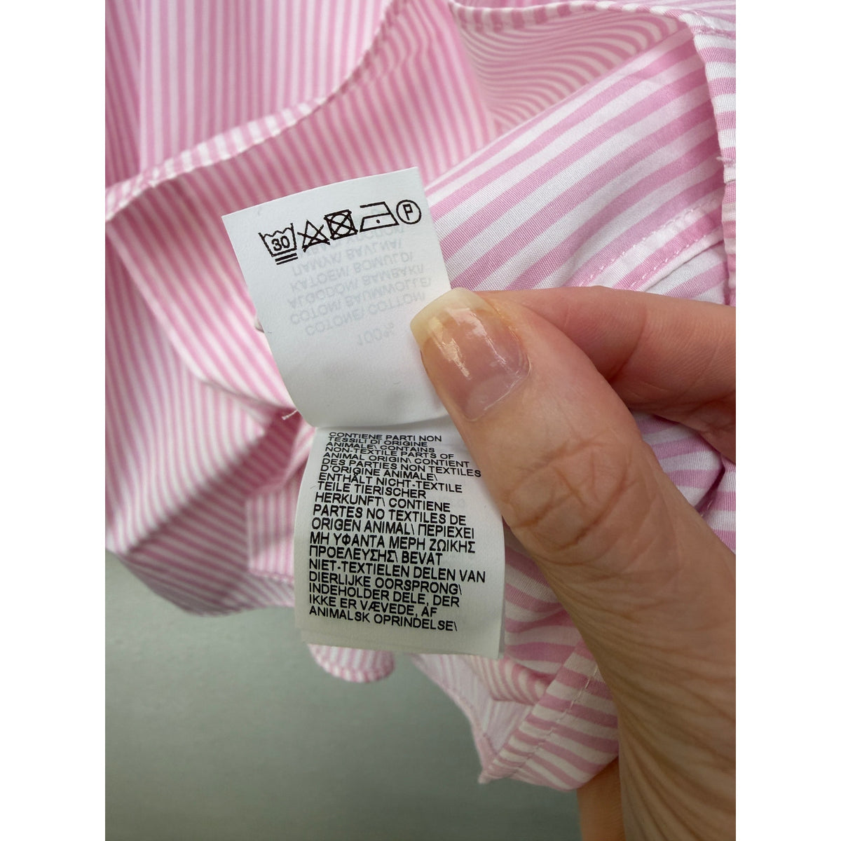 Brunello Cucinelli Pink Stripe Cotton Shirt Men L