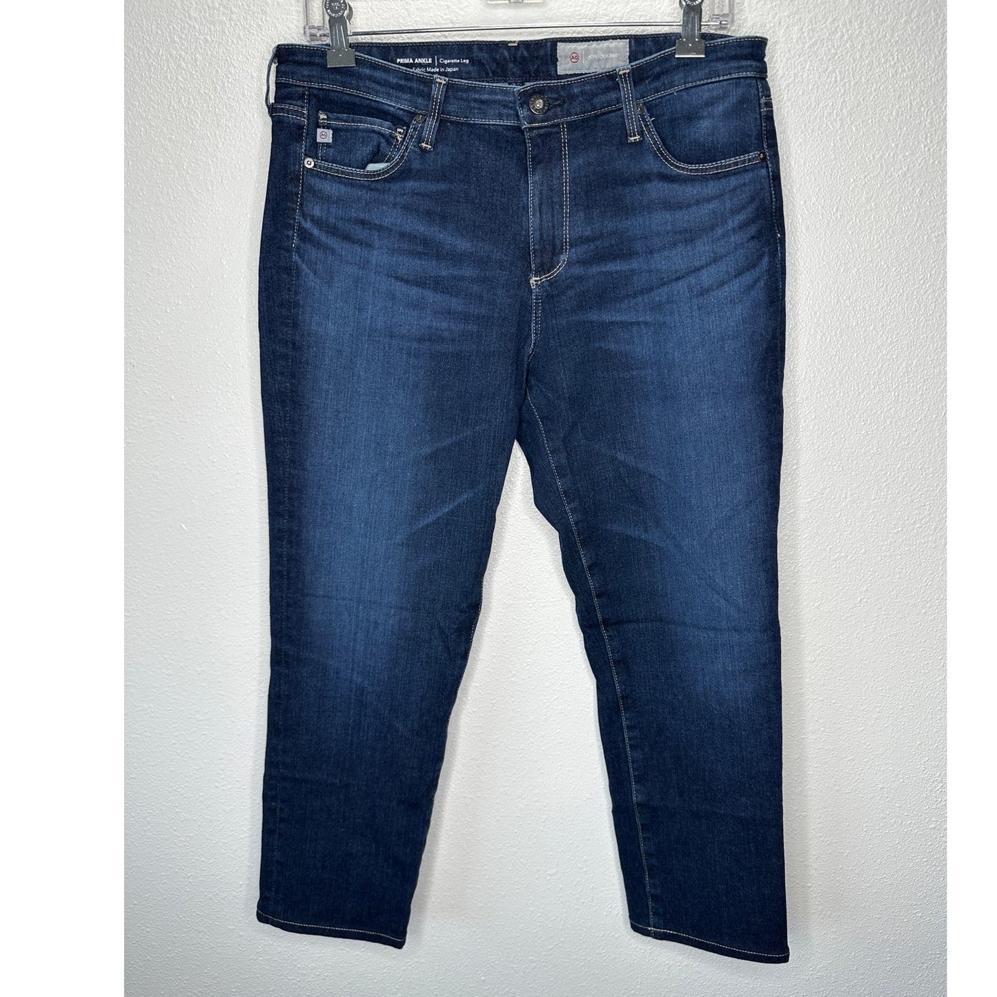 AG Dark Wash Prima Ankle Cigarette Leg Contour 360 Jean 31R