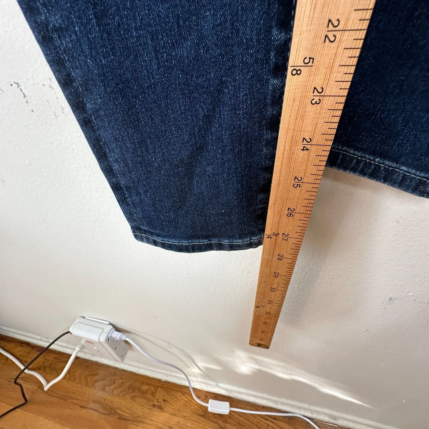 Adriano Goldschmeid Anthropologie Dark Wash Stevie High Rise Straight Ankle Jean