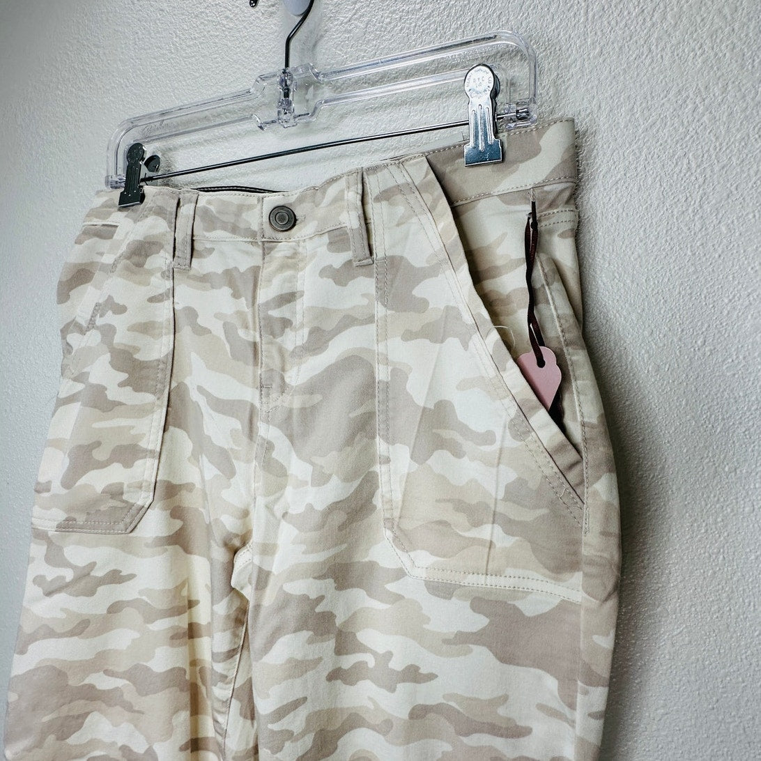 NWT Knox Rose Tan Army Camo Print Skinny Mid Rise Ankle Jean 10