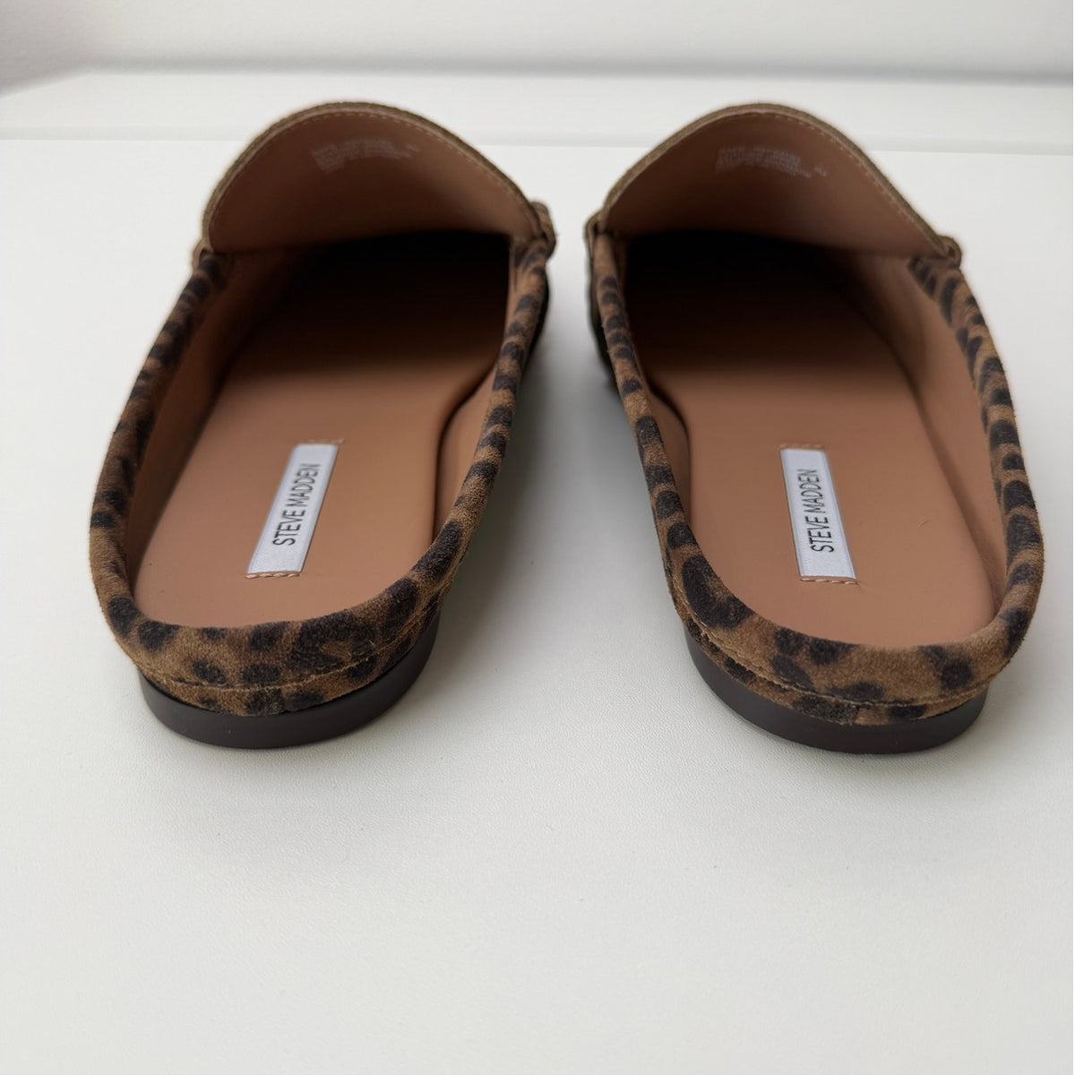 Steve Madden Rafe Brown Leopard Mules Women's US 8