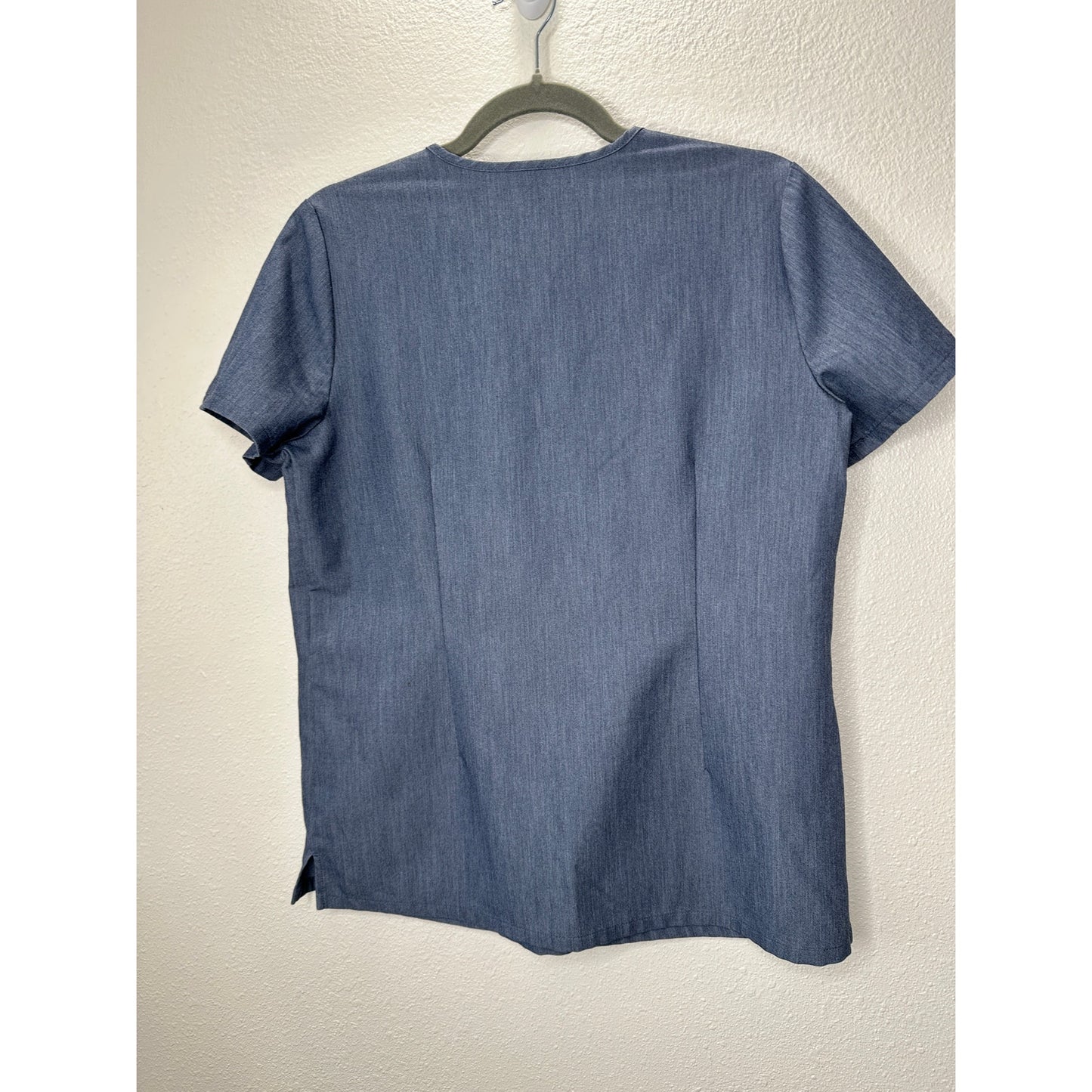 Blue Denim Casma 3 Pocket Classic Fit V-Neck Scrub Top S