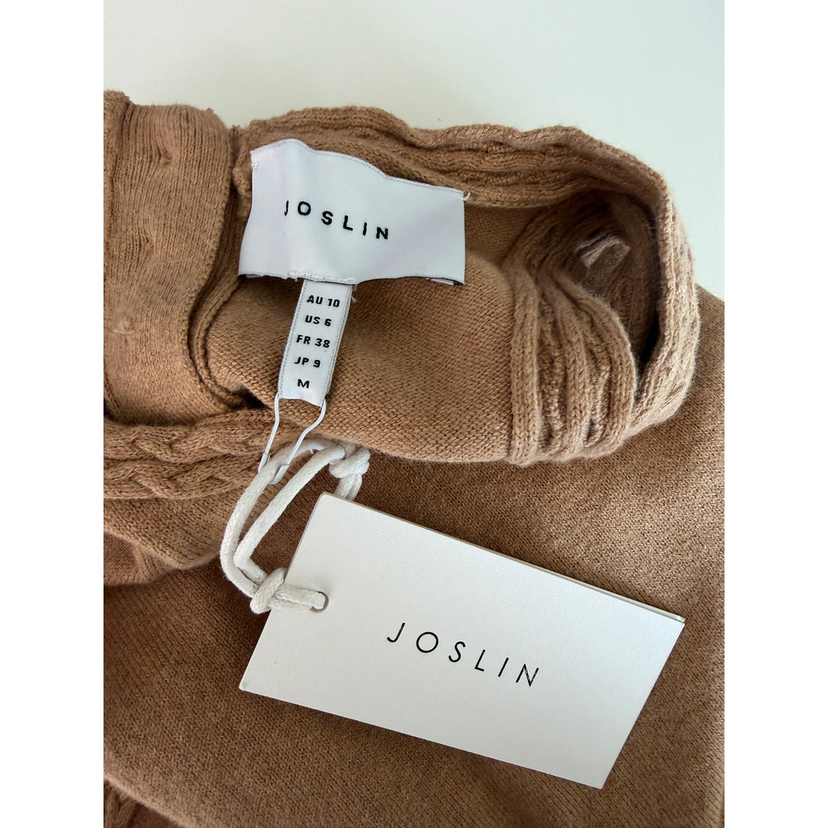 NWT Joslin Isabel Tobacco Cotton Cashmere Knit Tank Women M