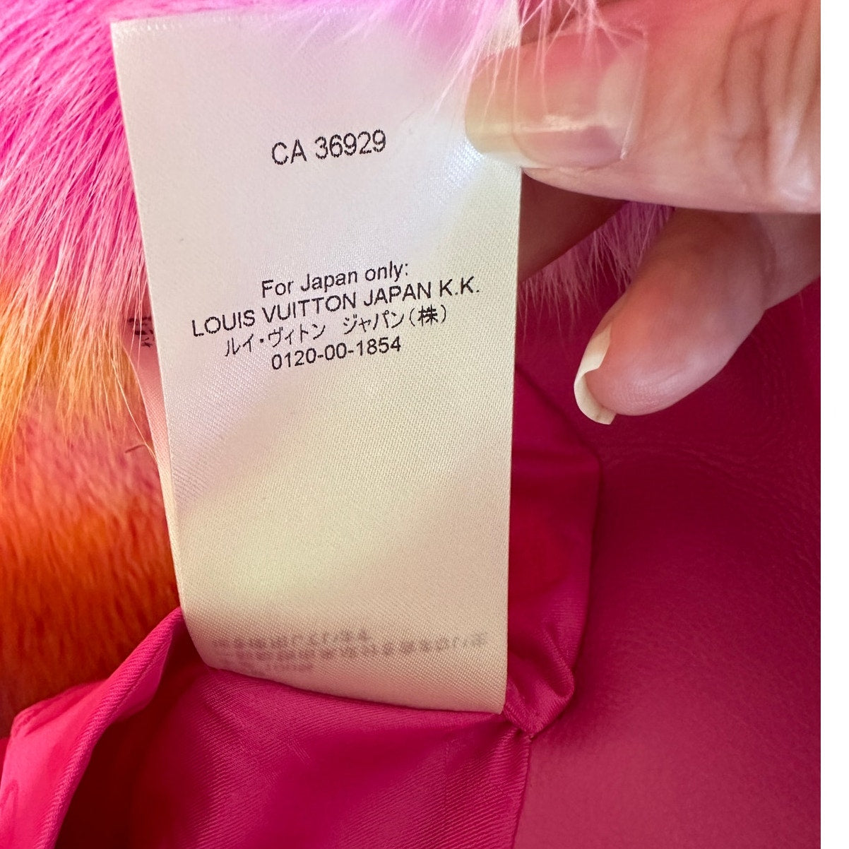 Virgil Abloh by Louis Vuitton Fox Fur Pastel Tie Dye Bomber Jacket Coat XXL