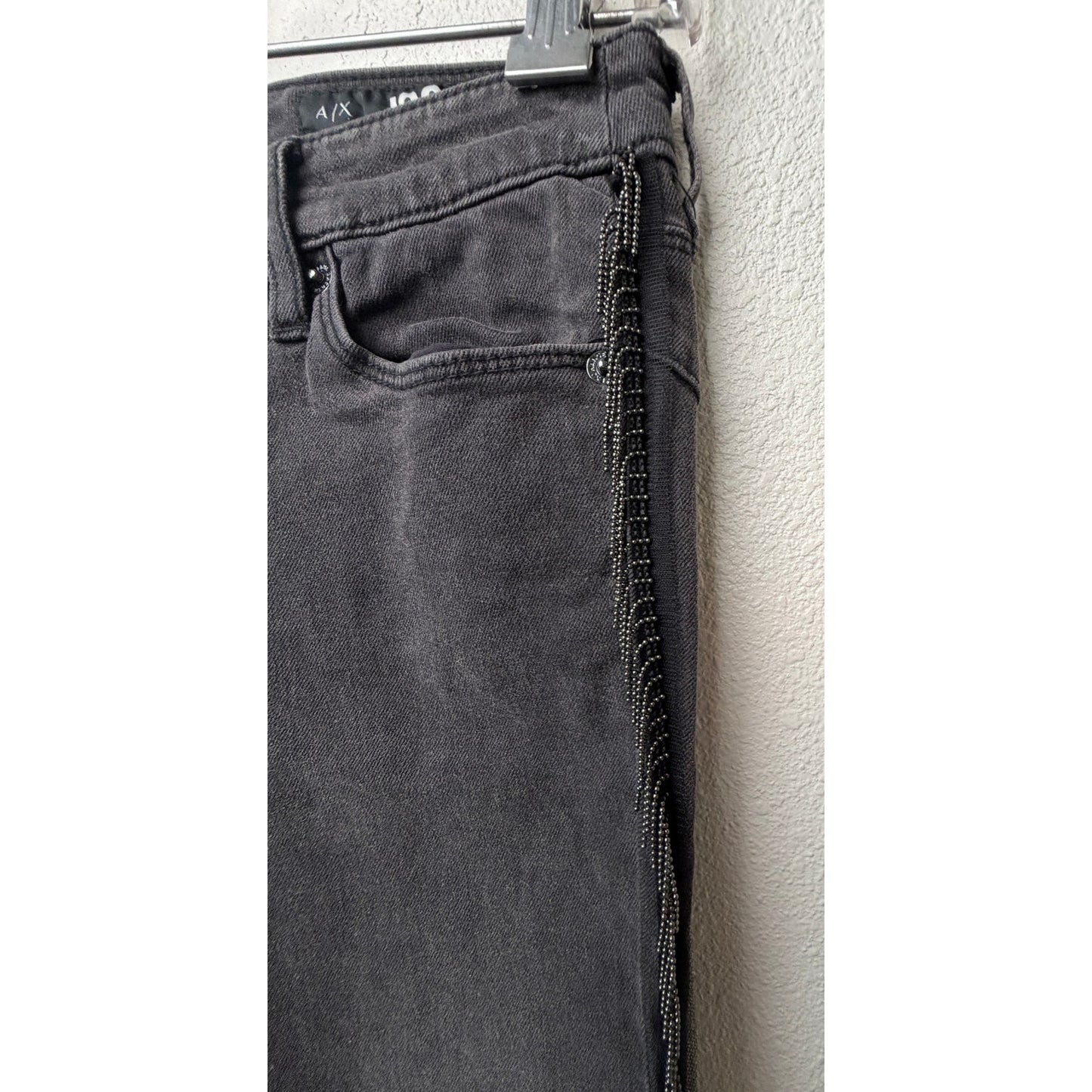 NWOT Armani Exchange J69 Gray Super Skinny Women's Jeans 26