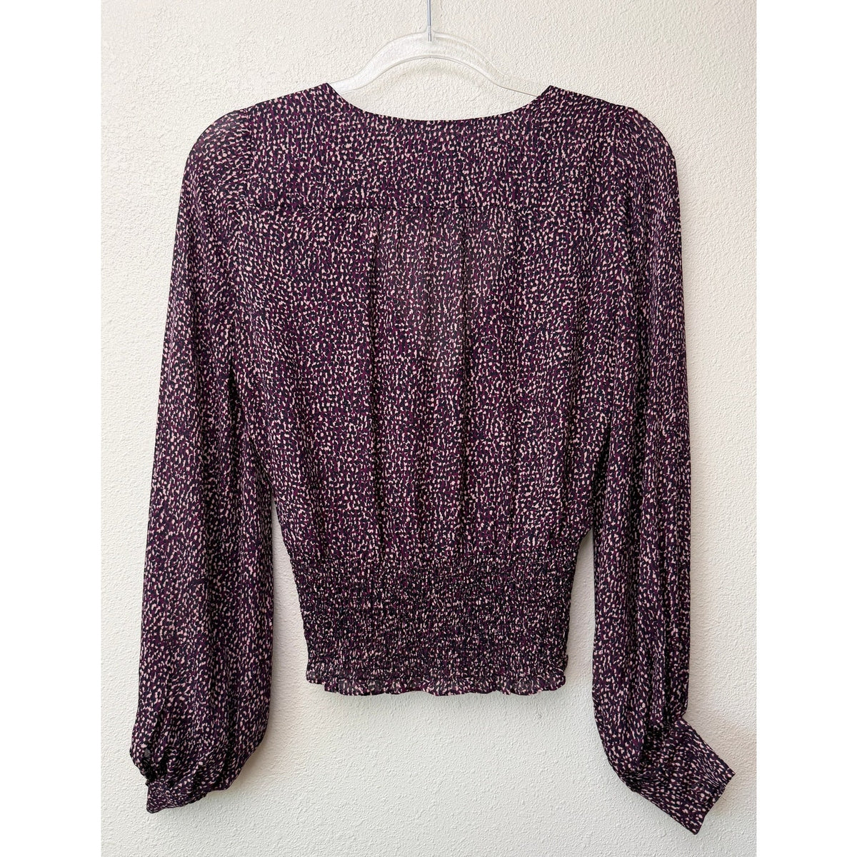 Parker Matilda Funfetti Silk Blouse Women XS Purple