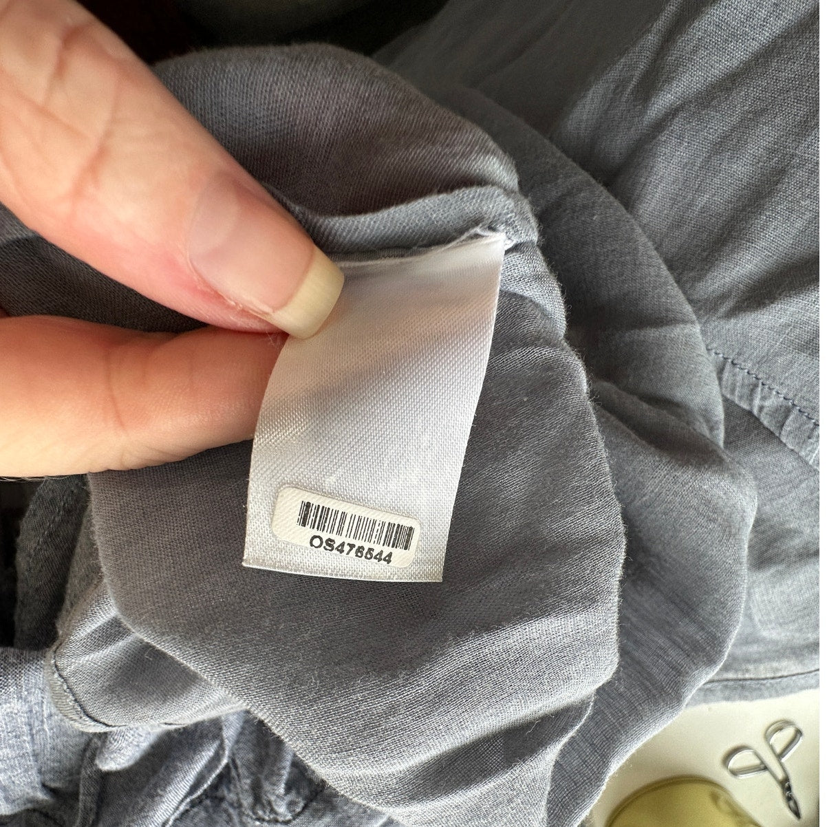 Vetiver Blue Gray Denim Round Braided Neckline & Strap Ruffle Dress 4