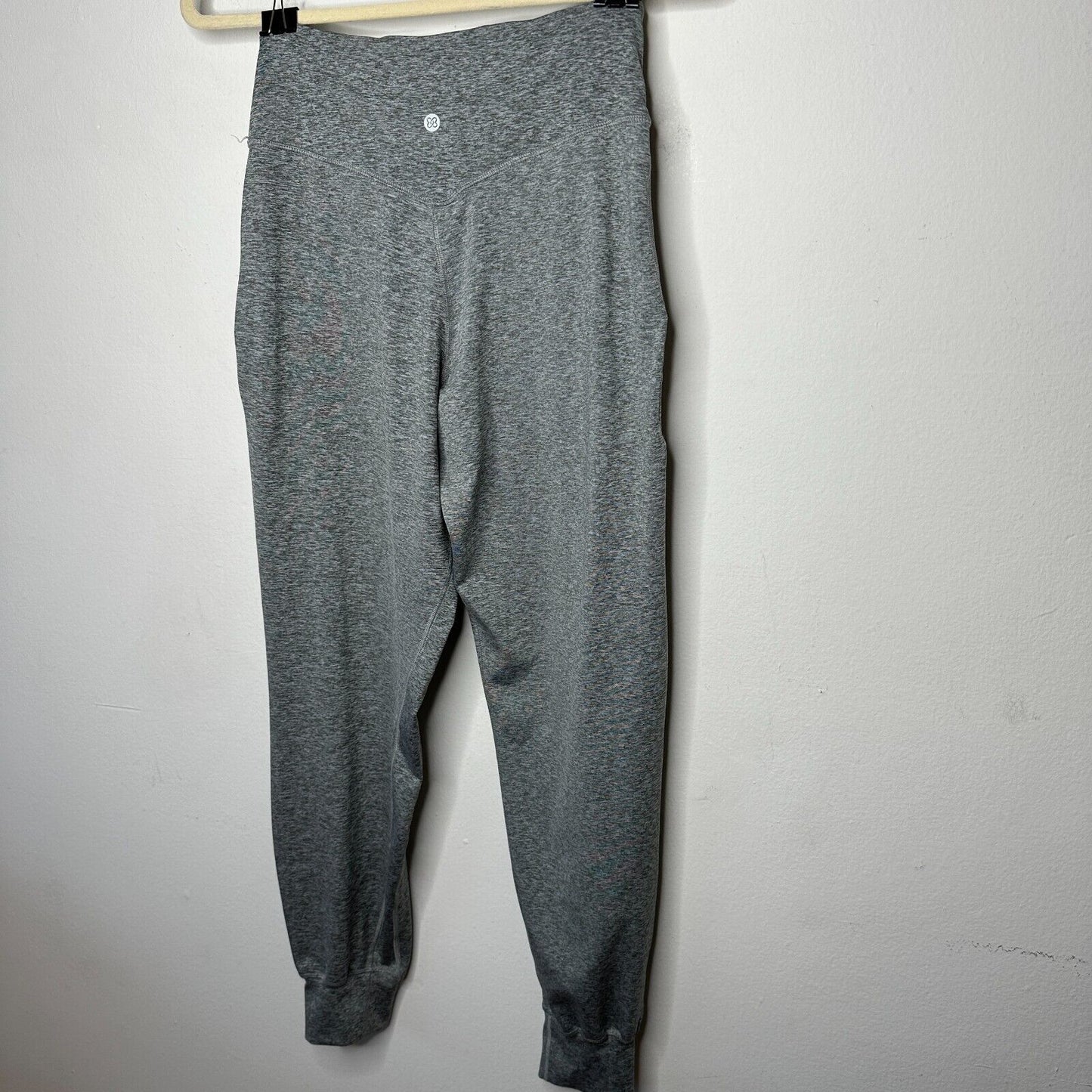 Heathered Gray Harem Fit High Waist ActiveFlex Jogger Pants Side Pockets S