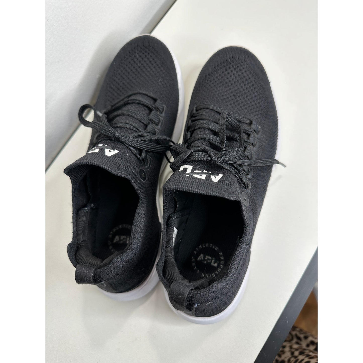 APL TechLoom Breeze Midnight Jungle Black & White Running Shoe 9