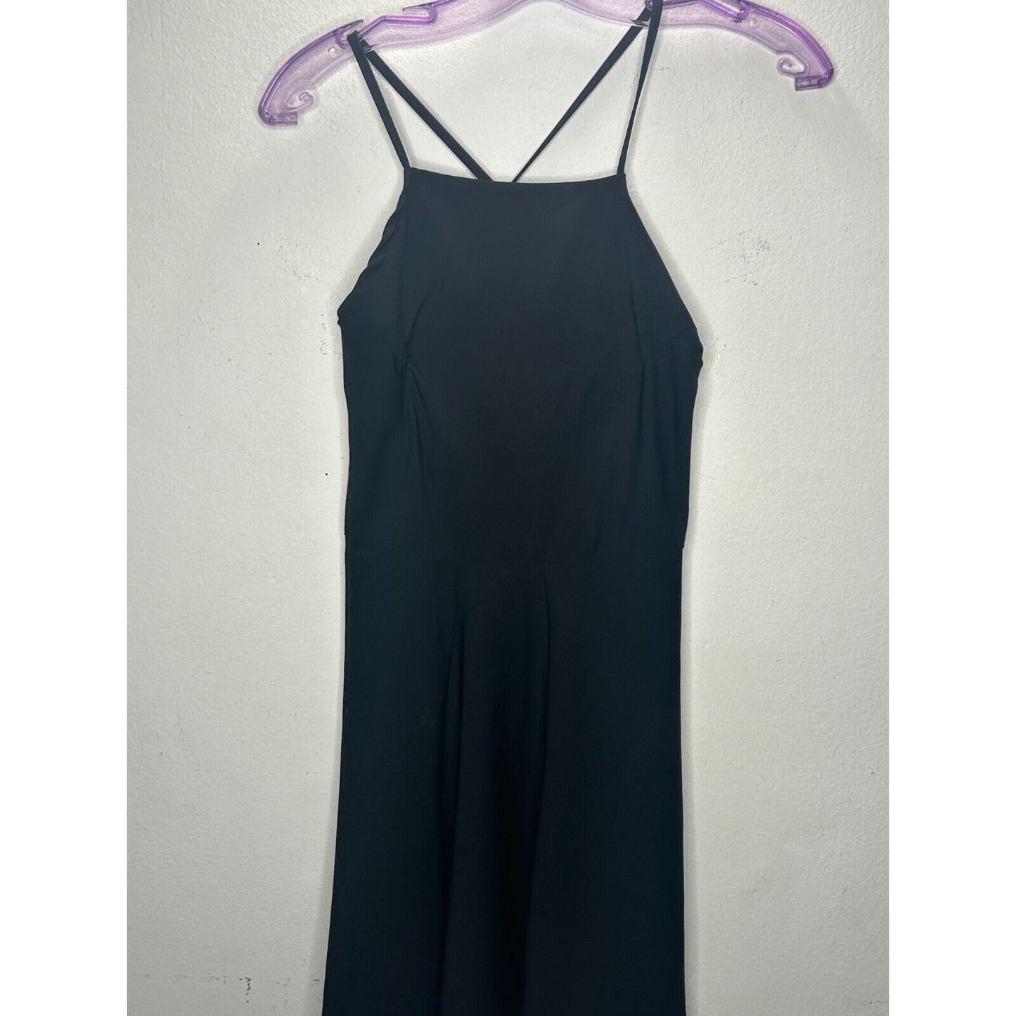 Brandy Melville Black Criss-Cross Back Mini Dress OS