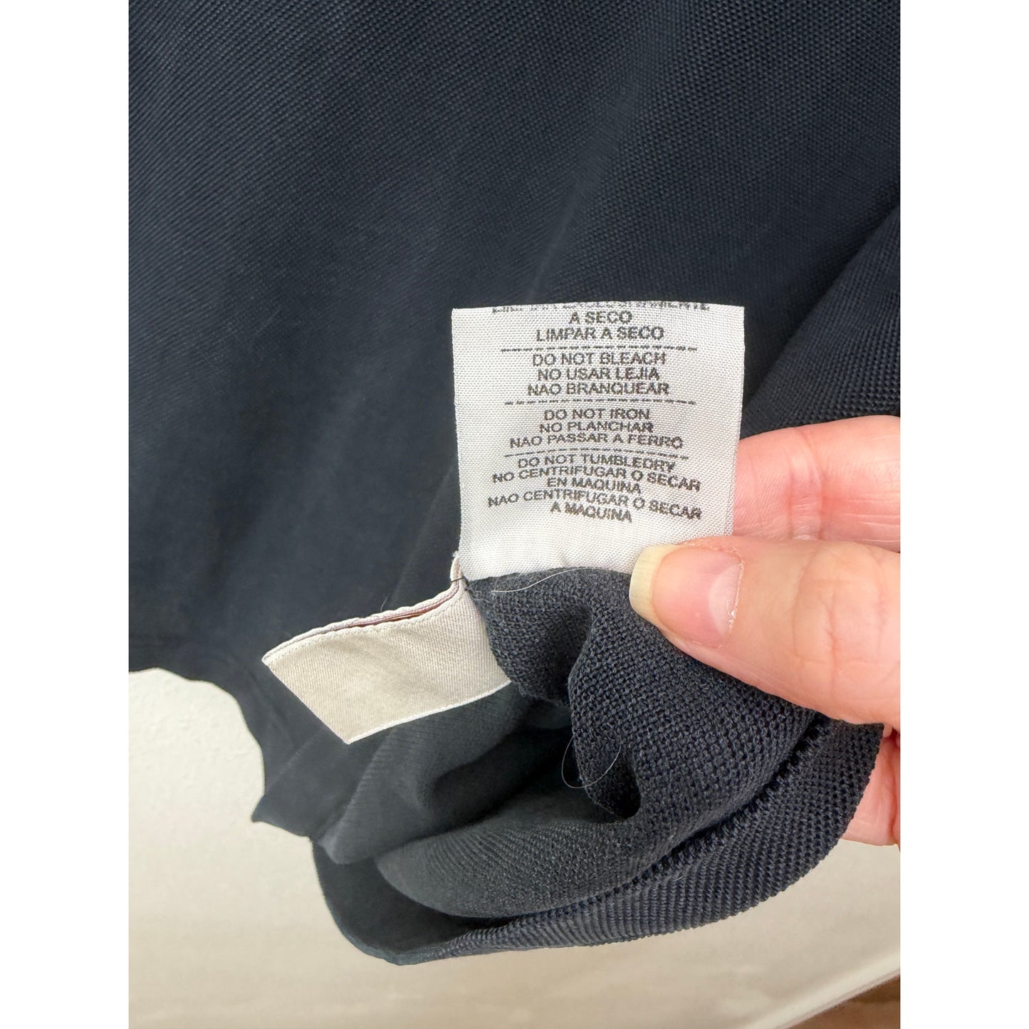 Zegna Washed Charcoal Black Silk Knit Crew Neck Shirt Men’s L
