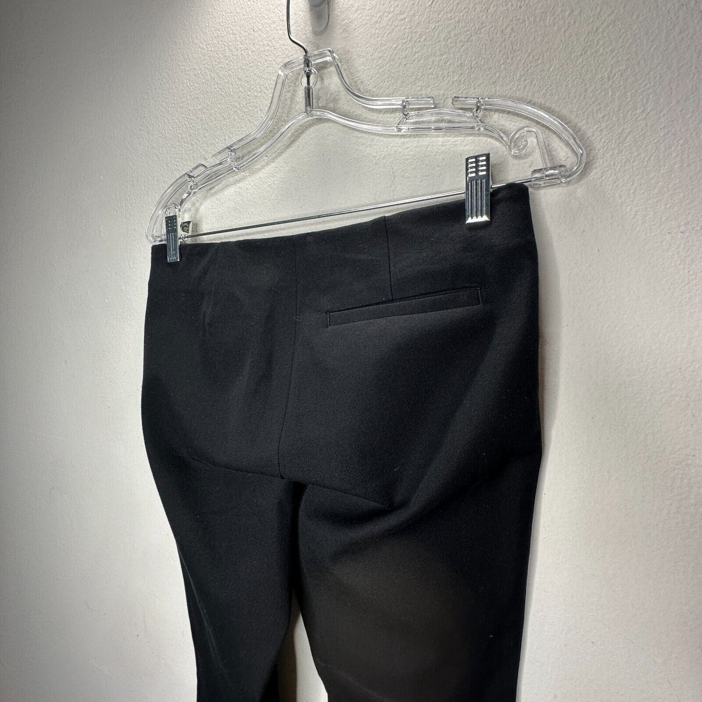 COS Black Stretch Side Zip Flat Front Slim Fit Leggings Trousers Pants 38