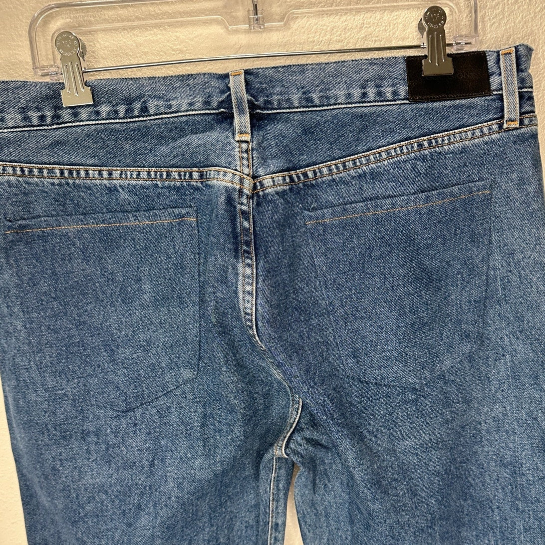 Goldsign Gold Button Fly Medium Wash Straight Leg Crop Jeans 31