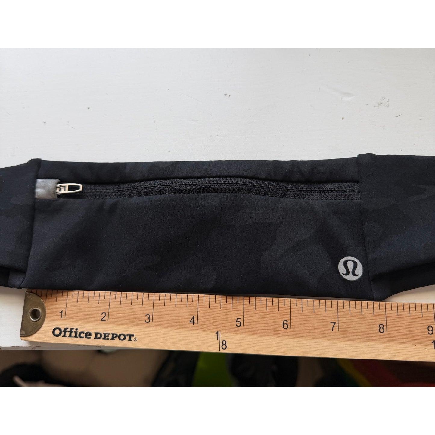 Lululemon Black Camo Jacquard Reflective Running Belt Waist Pack Fanny Pack