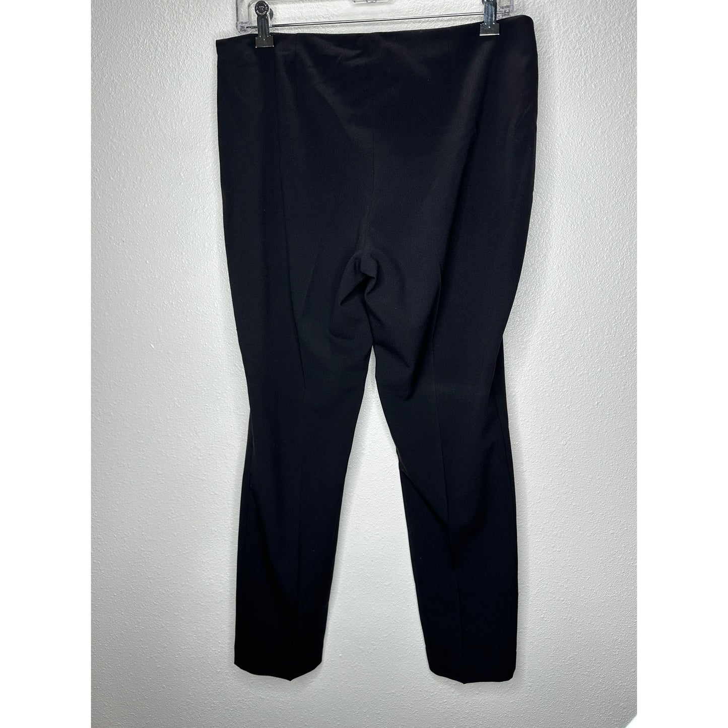 Tahari Black High Waist Straight Leg Size Zip Trouser Pant 6